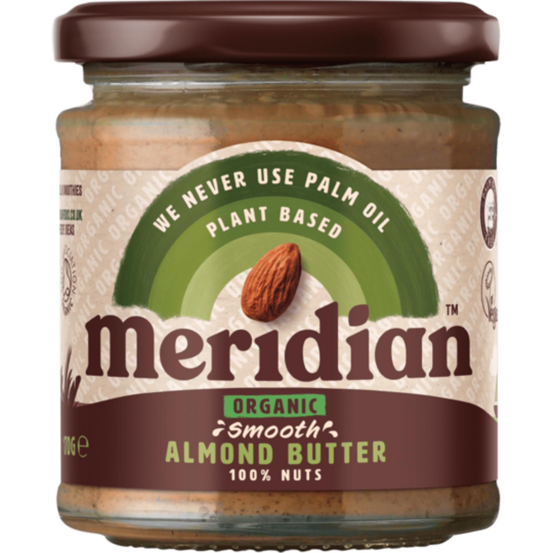 Levně Meridian Bio Mandlové máslo jemné 170 g