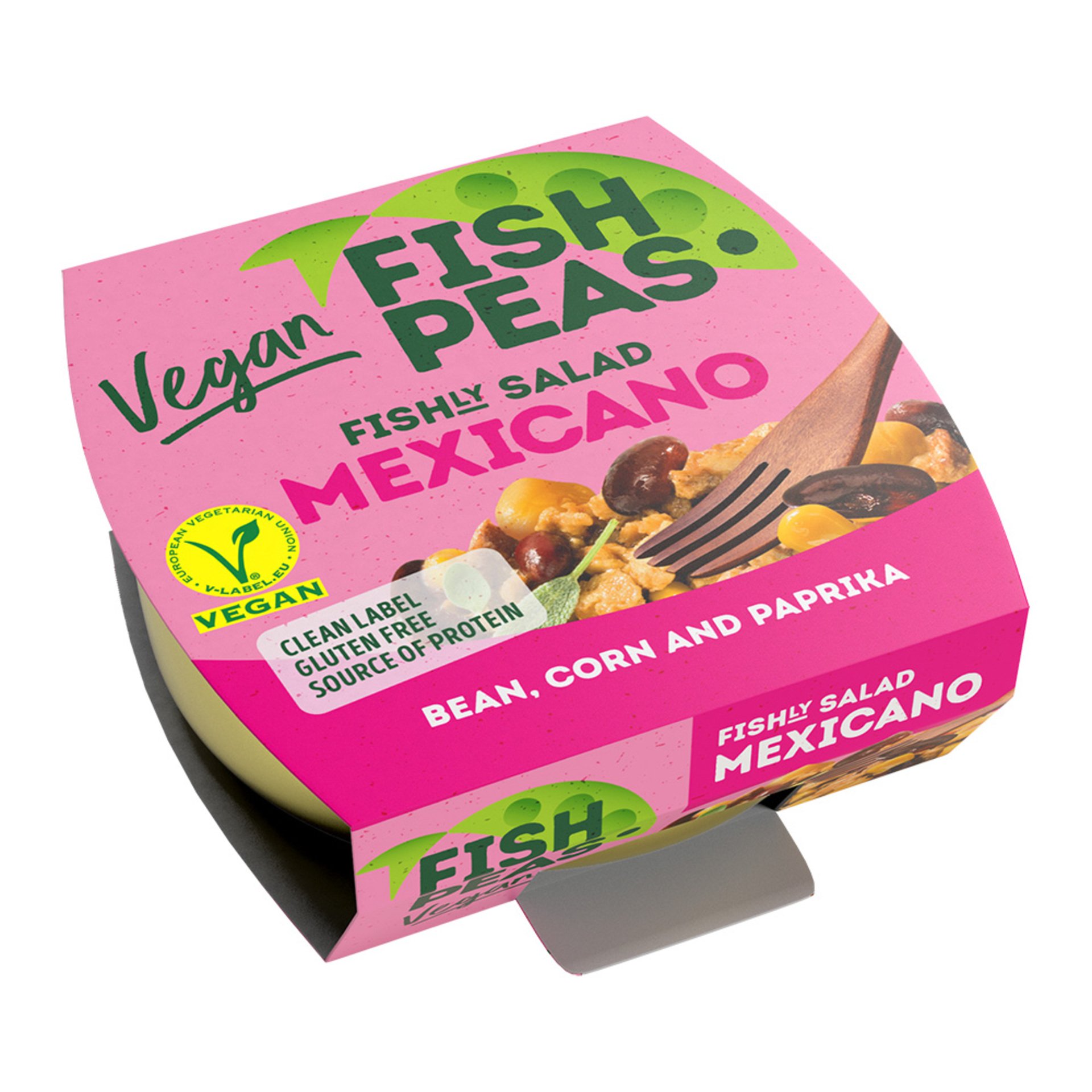 Levně Fish Peas Veganský salát s hrachovou bílkovinou Mexicano 175 g