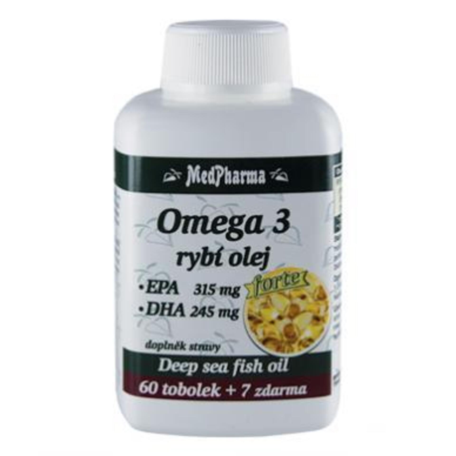 Levně MedPharma Omega 3 – rybí olej Forte 67 tablet