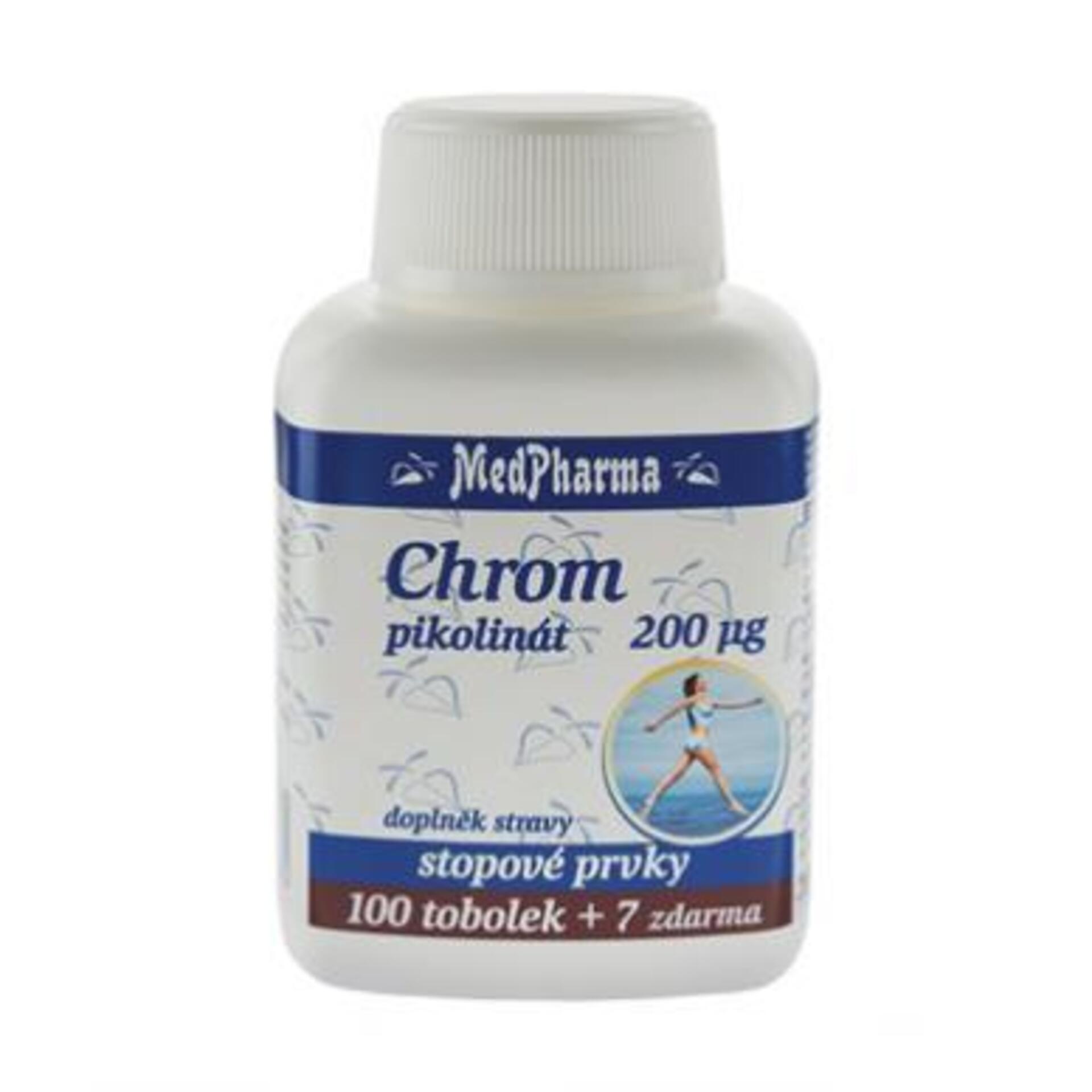 Levně MedPharma Chrom pikolinát 200 µg 107 tablet