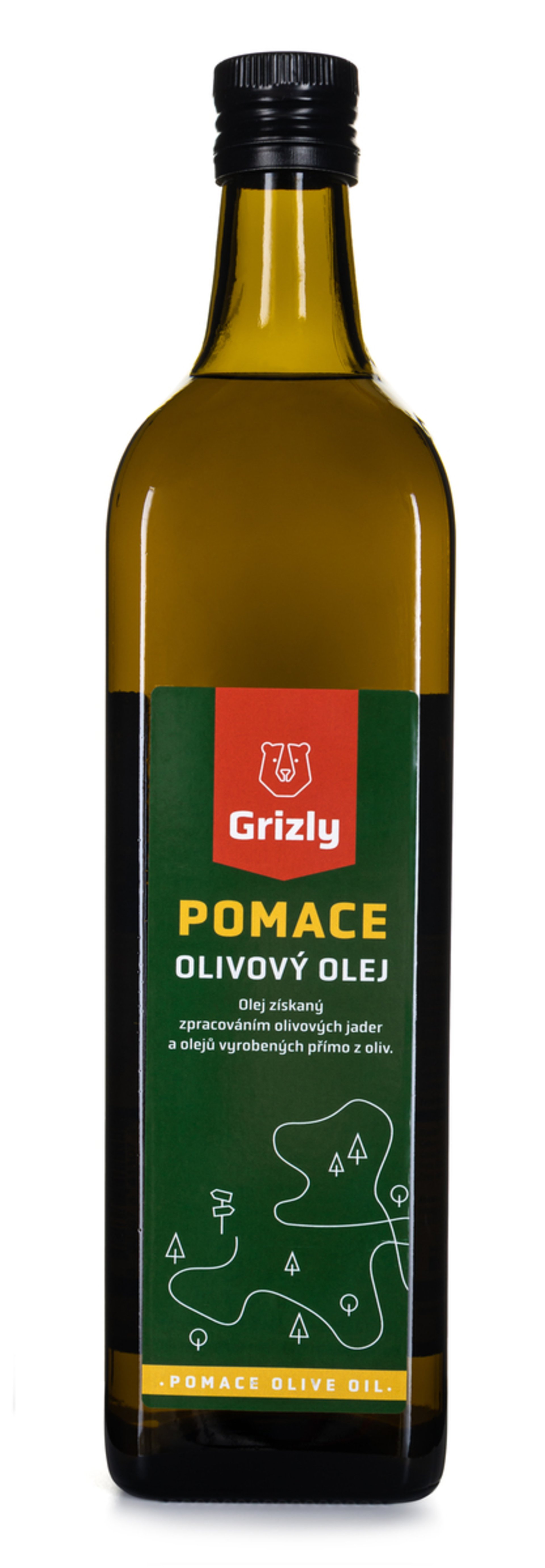 Levně GRIZLY Olivový olej Pomace 1000 ml