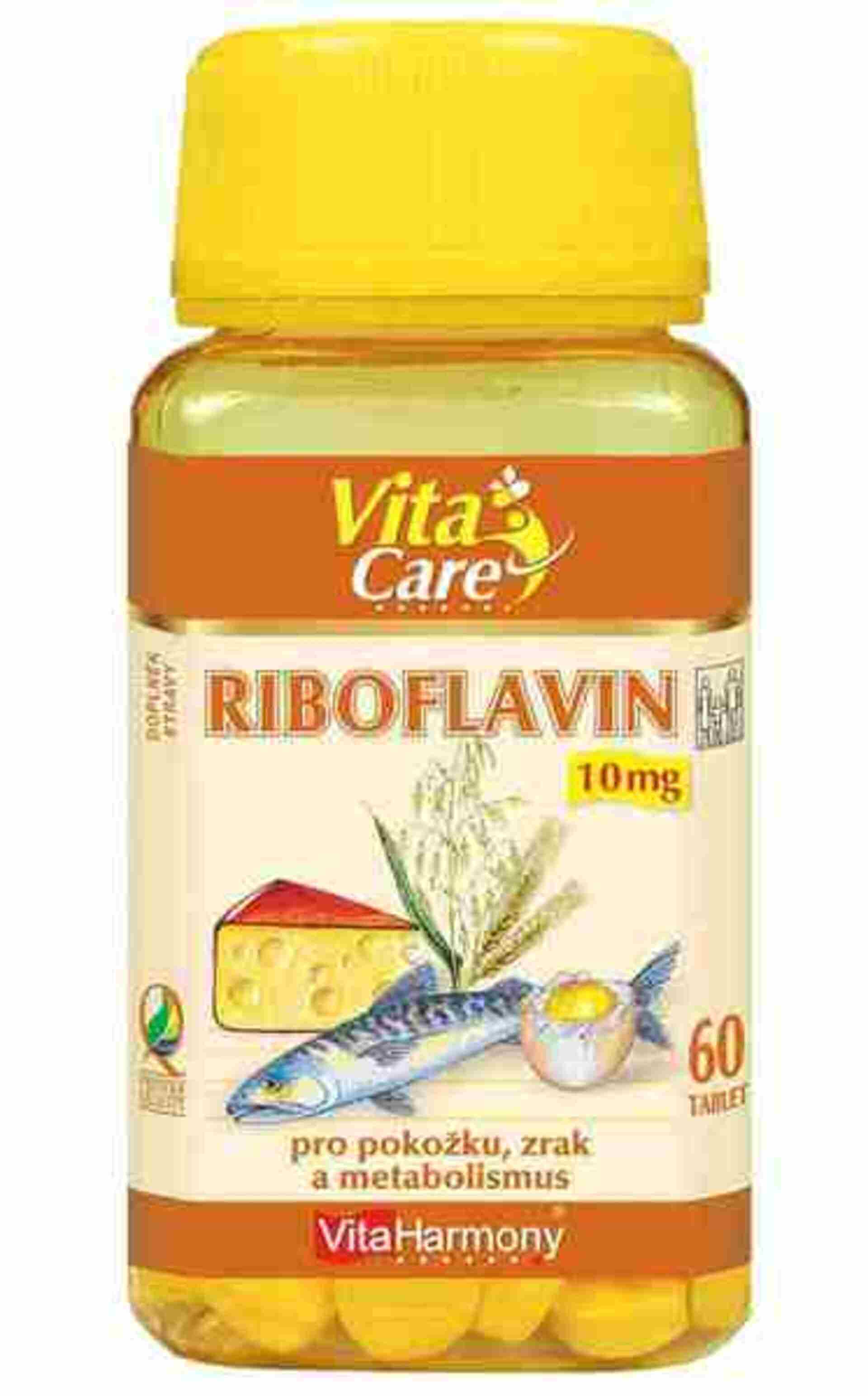 Levně VitaHarmony Riboflavin 10 mg 60 tablet