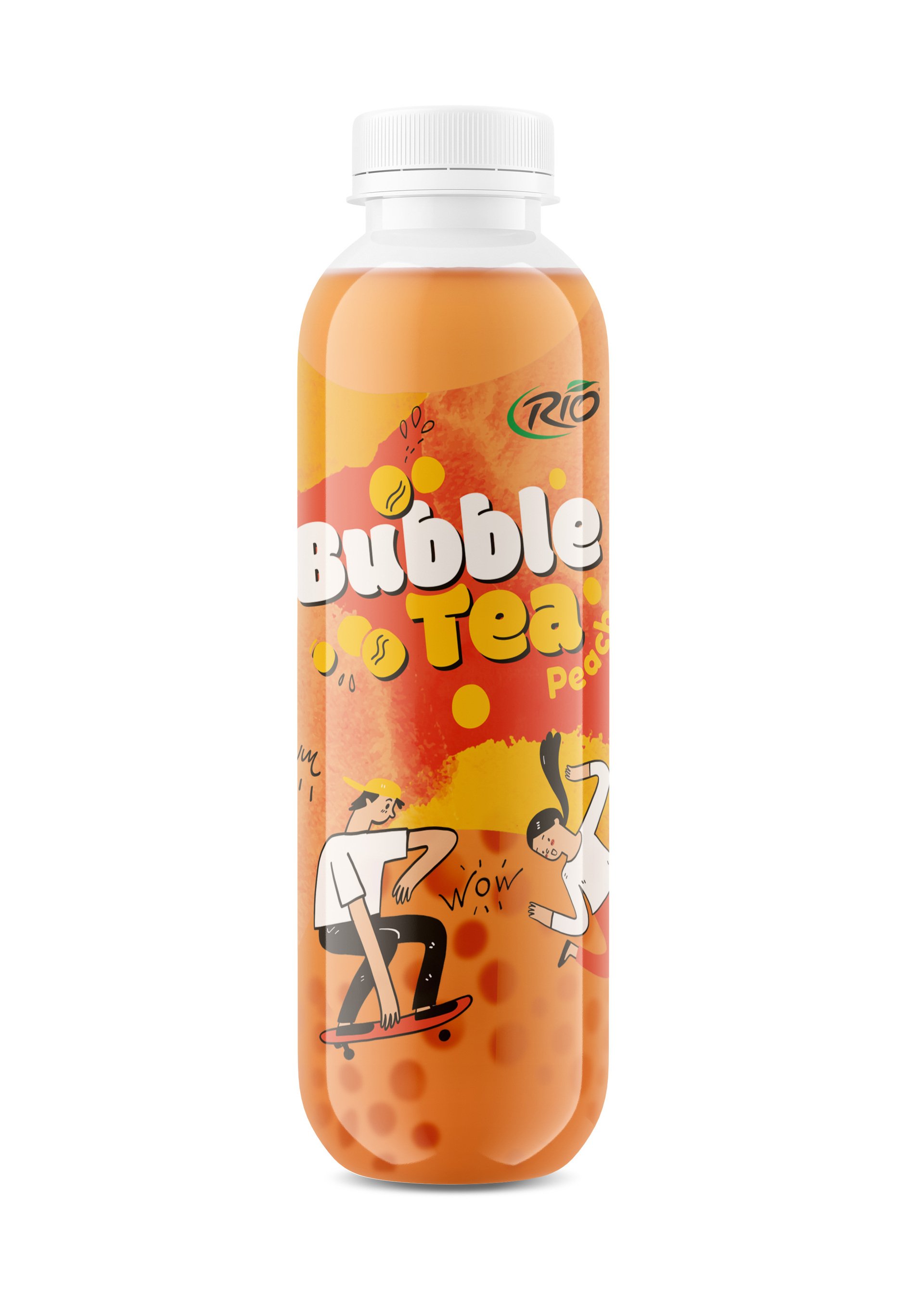 Levně Rio Bubble tea broskev PET 400 ml