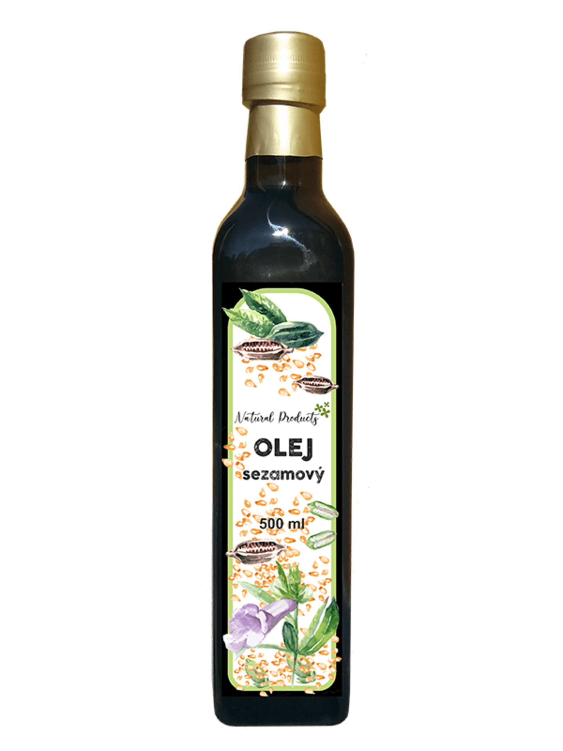 Levně Natural Products Sezamový olej z bílého sezamu 500 ml