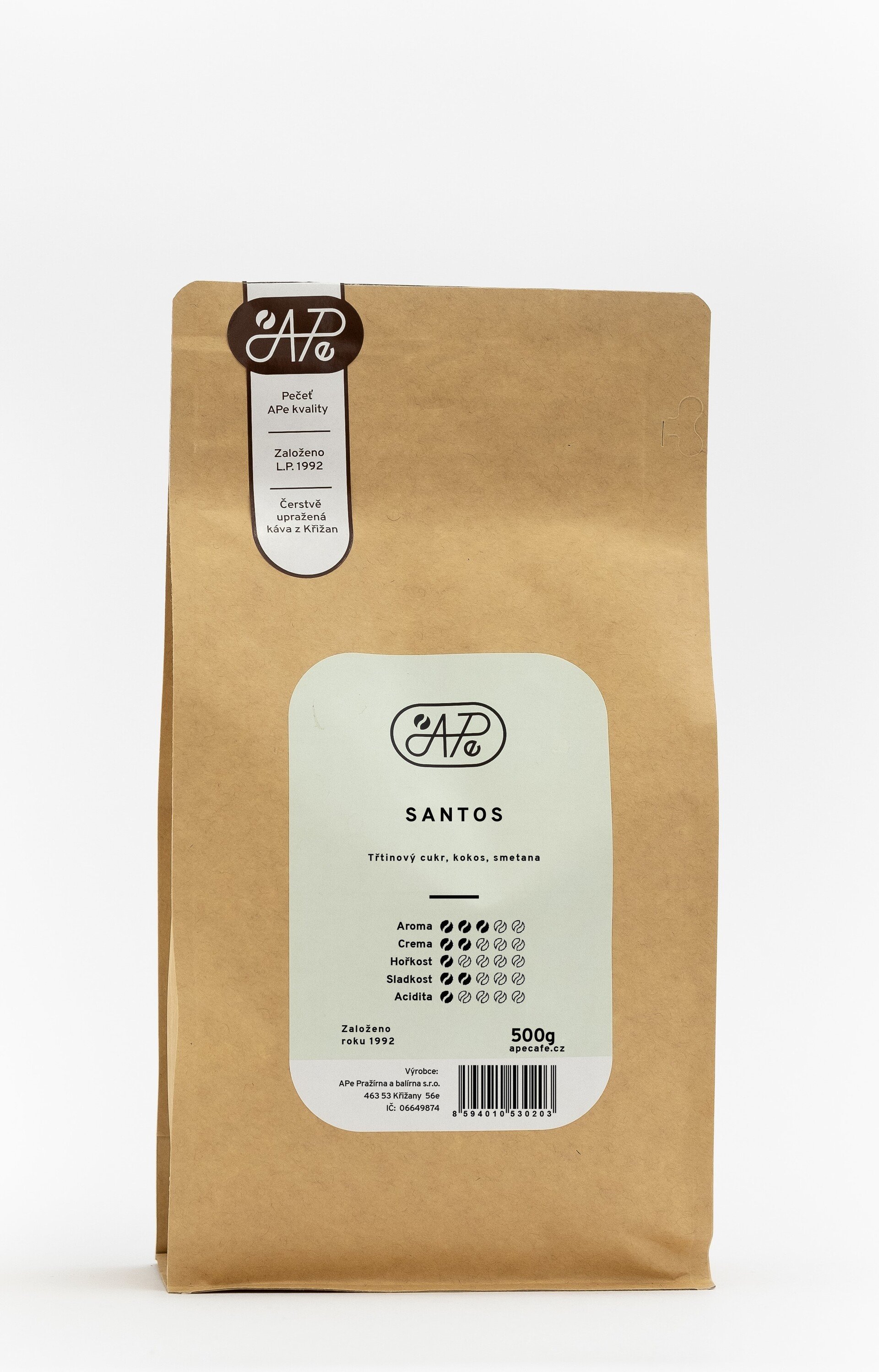 APe Káva Brazílie Santos 500 g