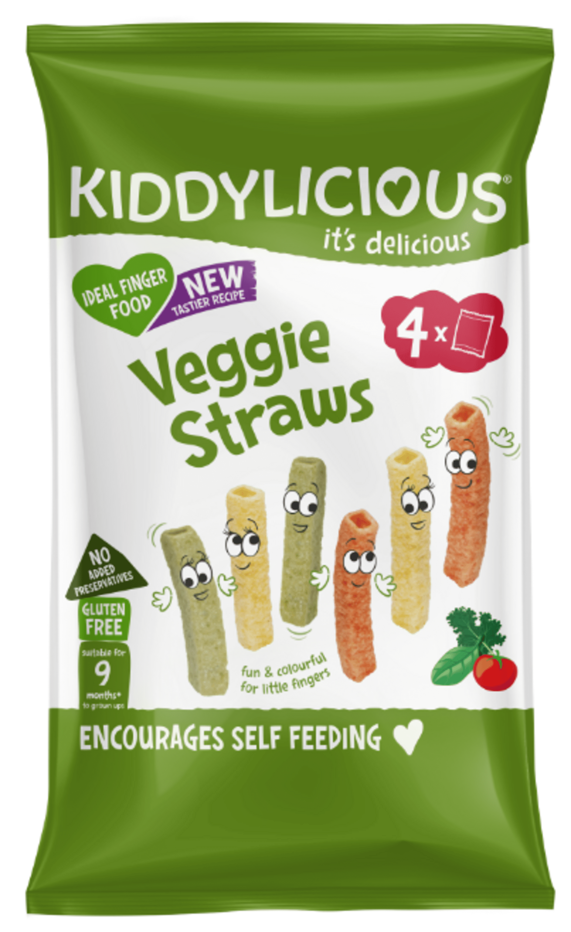 Kiddylicious Tyčinky zeleninové multipack 4x12 g