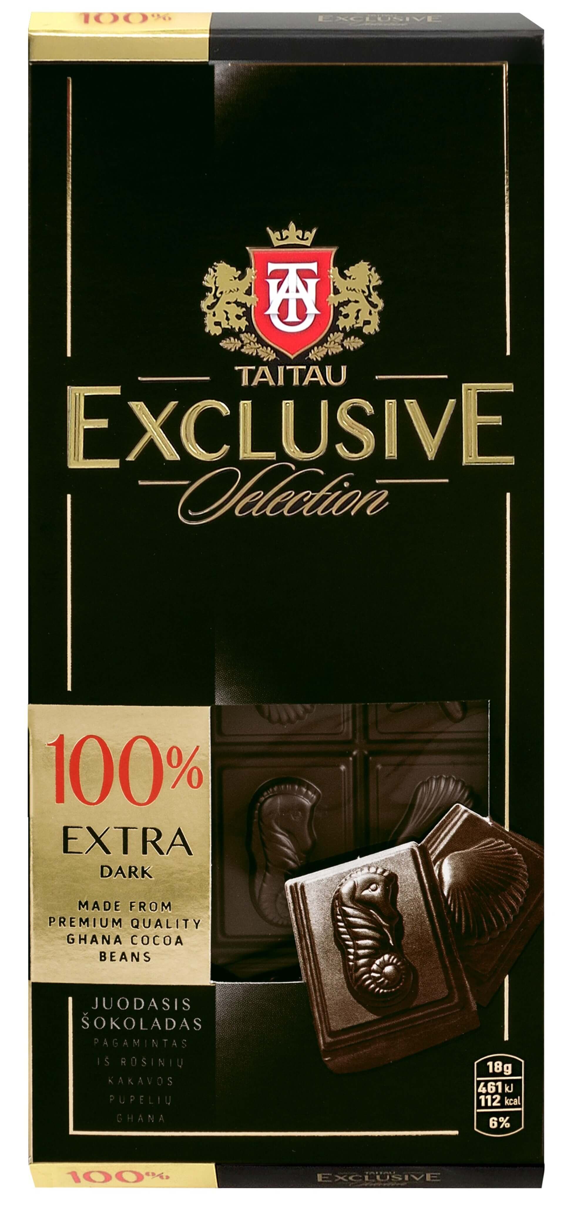 Levně Taitau Exclusive Selection Hořká čokoláda 100% 90 g