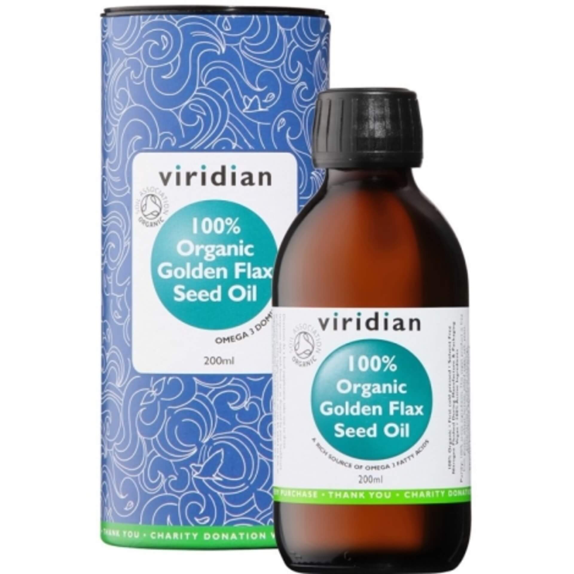 Levně Viridian 100% Organický olej z lněných semínek 200 ml