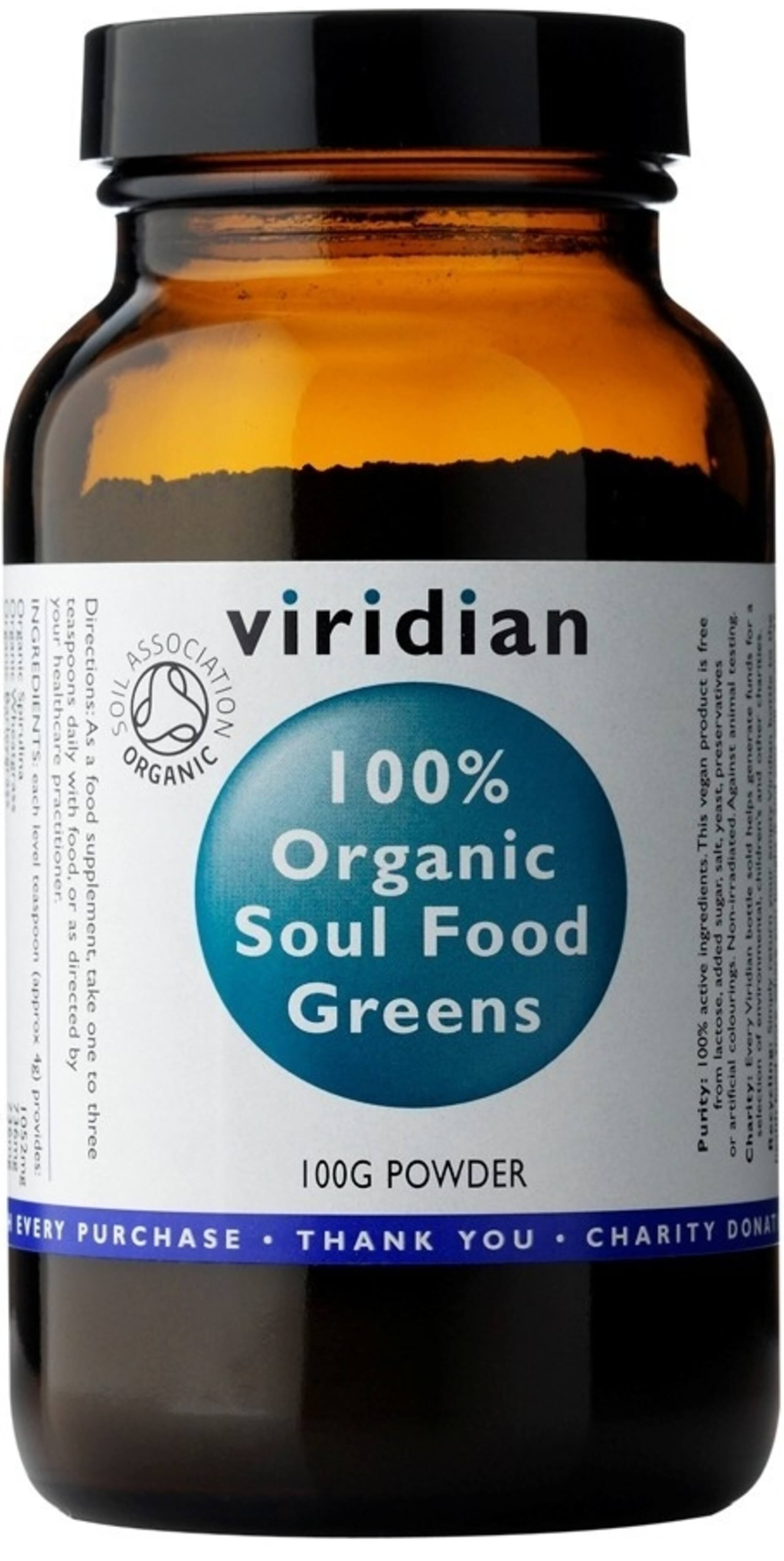 Levně Viridian 100% Organic Soul Food Greens 100 g