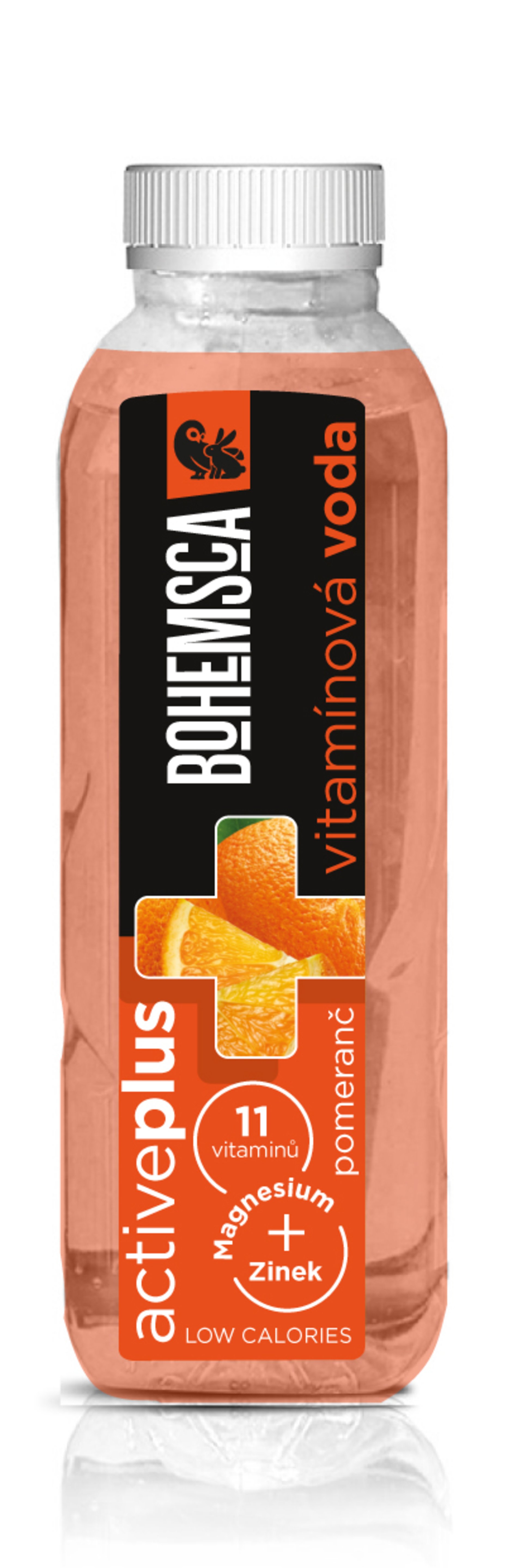 Levně Bohemsca Active plus vitamínová voda pomeranč 390 ml