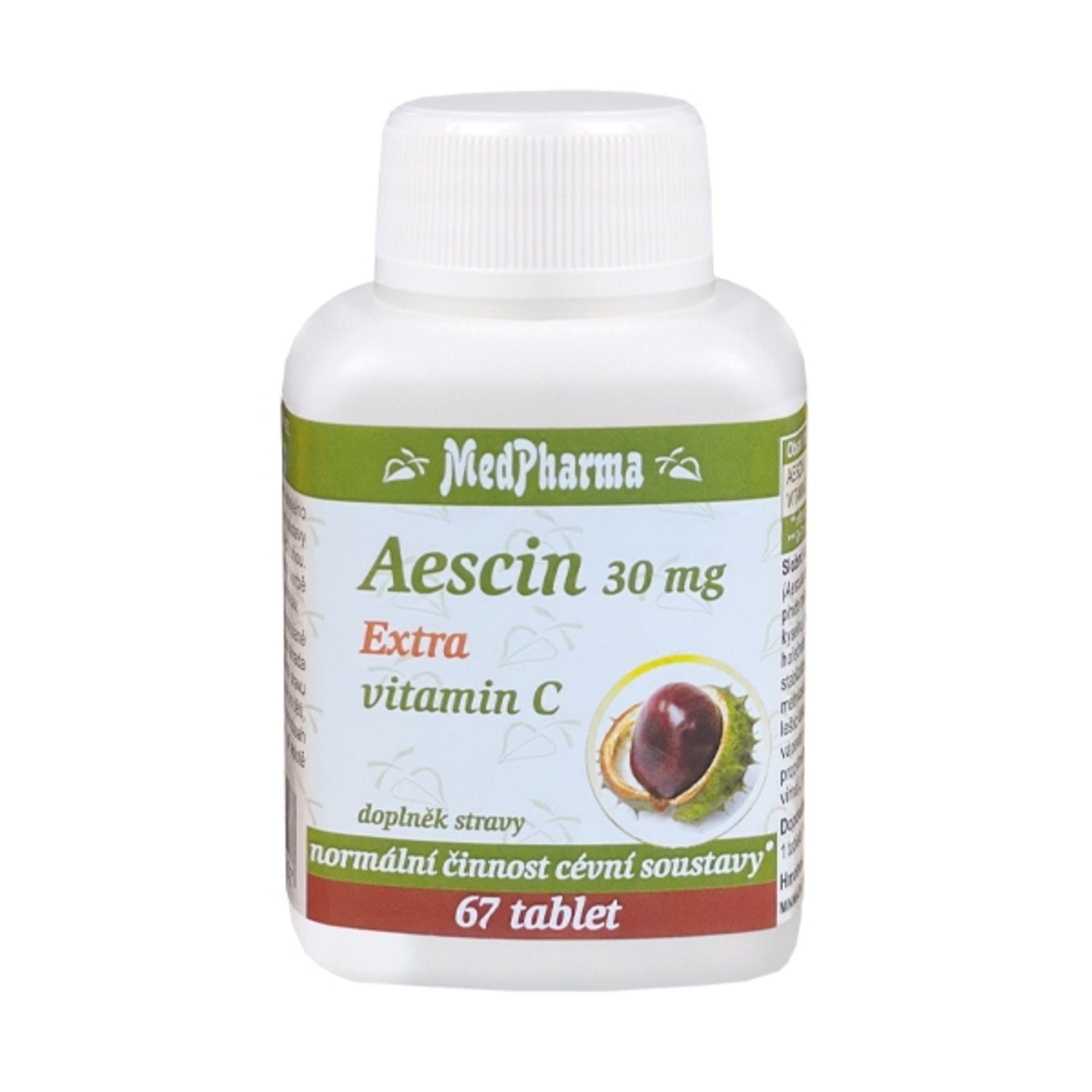 Levně MedPharma Aescin 30 mg a extra vitamín C 67 tablet