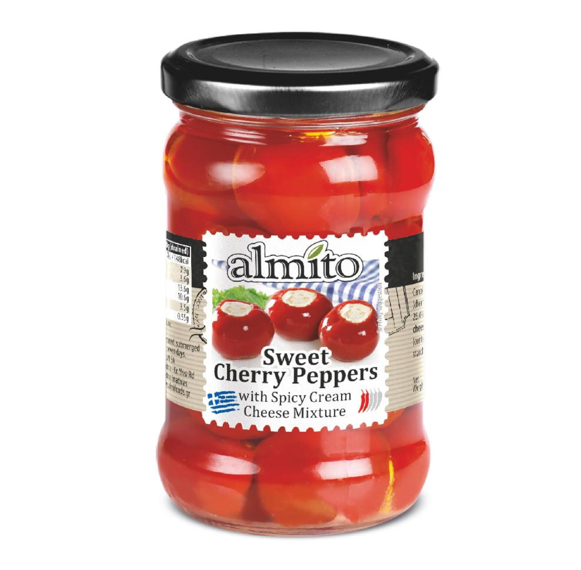 Levně Alamito Sladké cherry papriky plněné sýrem 280 g