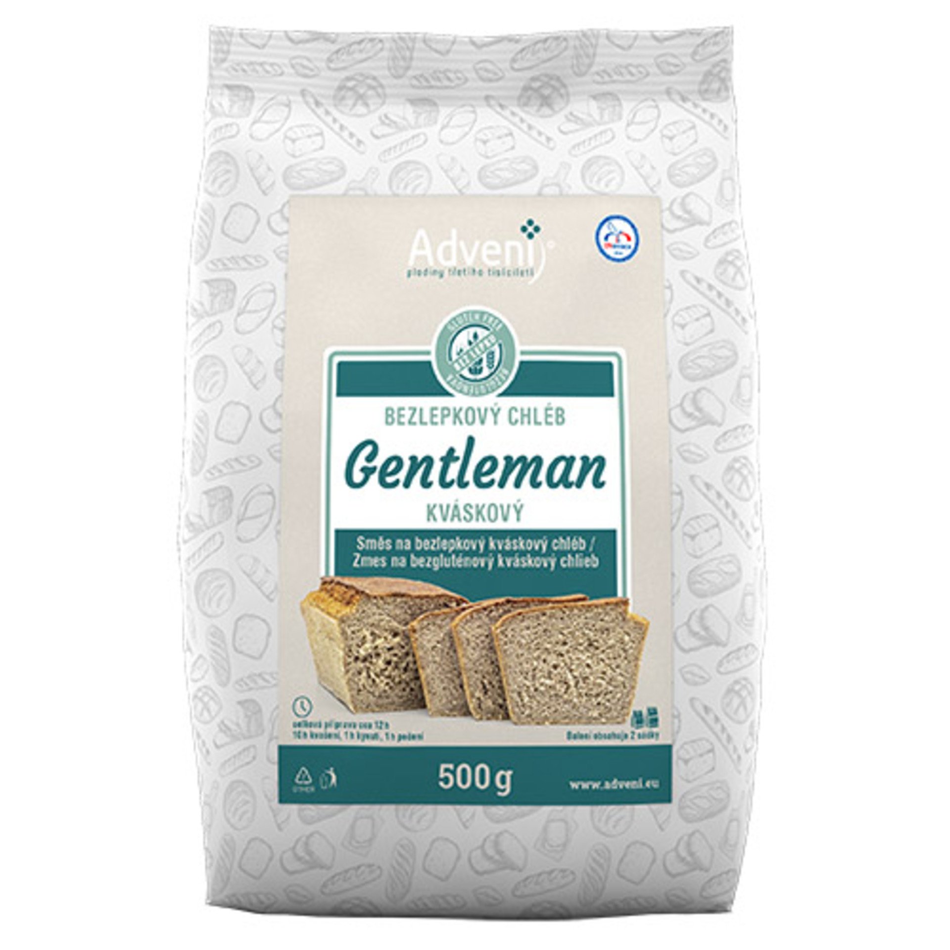 Levně Adveni Bezlepkový chléb Gentleman kváskový 500 g