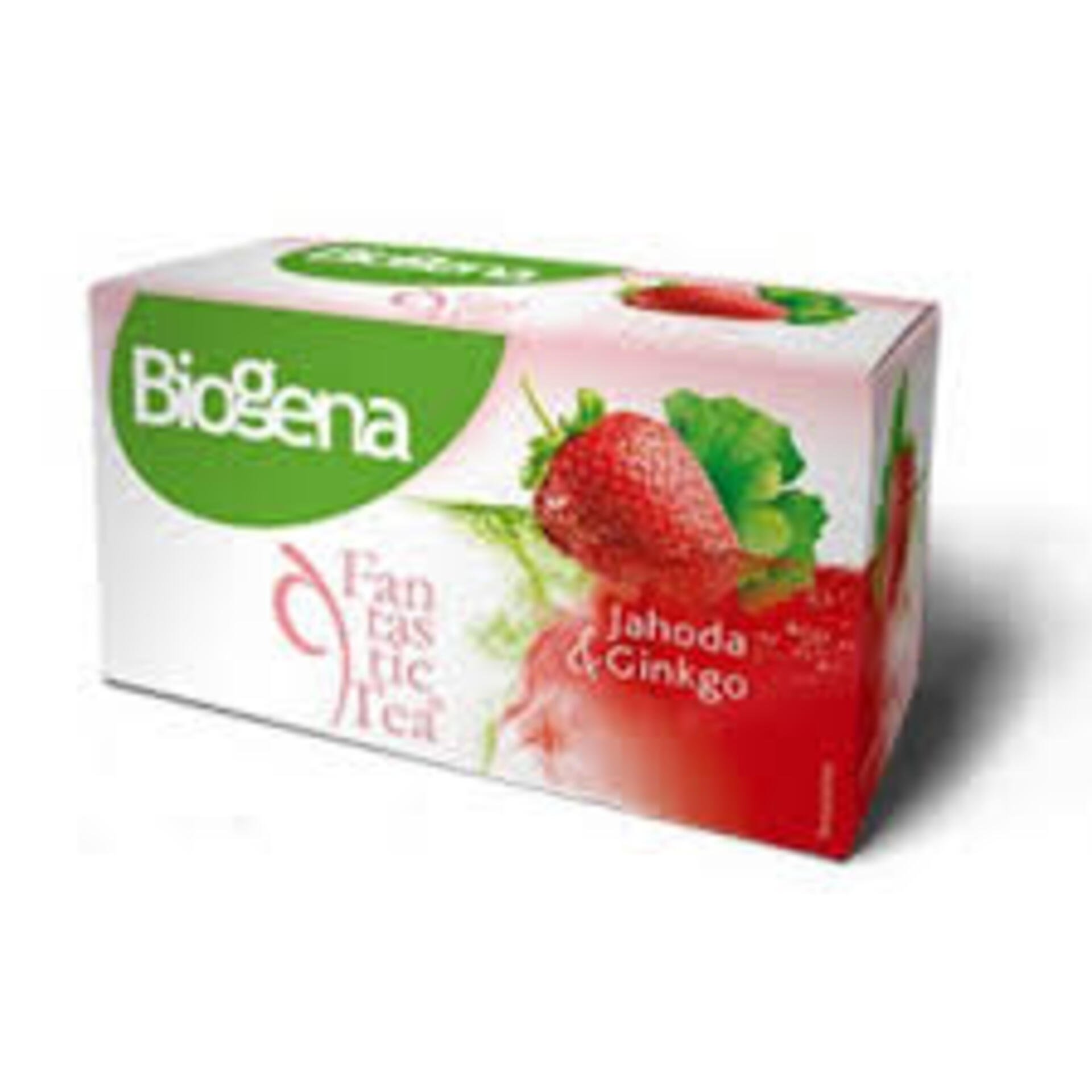 Levně Biogena Fantastic Tea Jahoda & Ginkgo 20 x 2,5 g