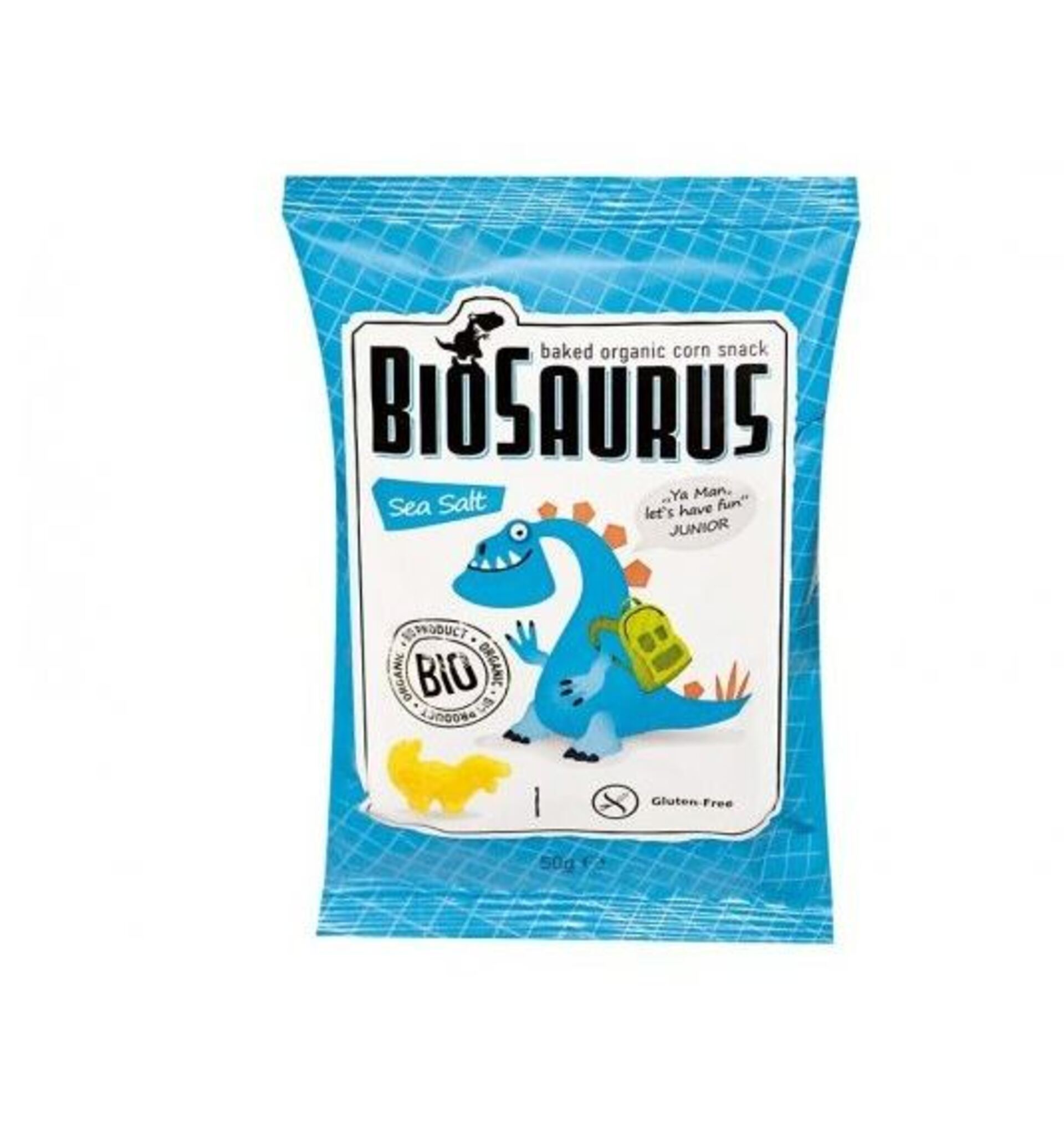 Levně Biosaurus Kukuřičné křupky mořská sůl 50 g