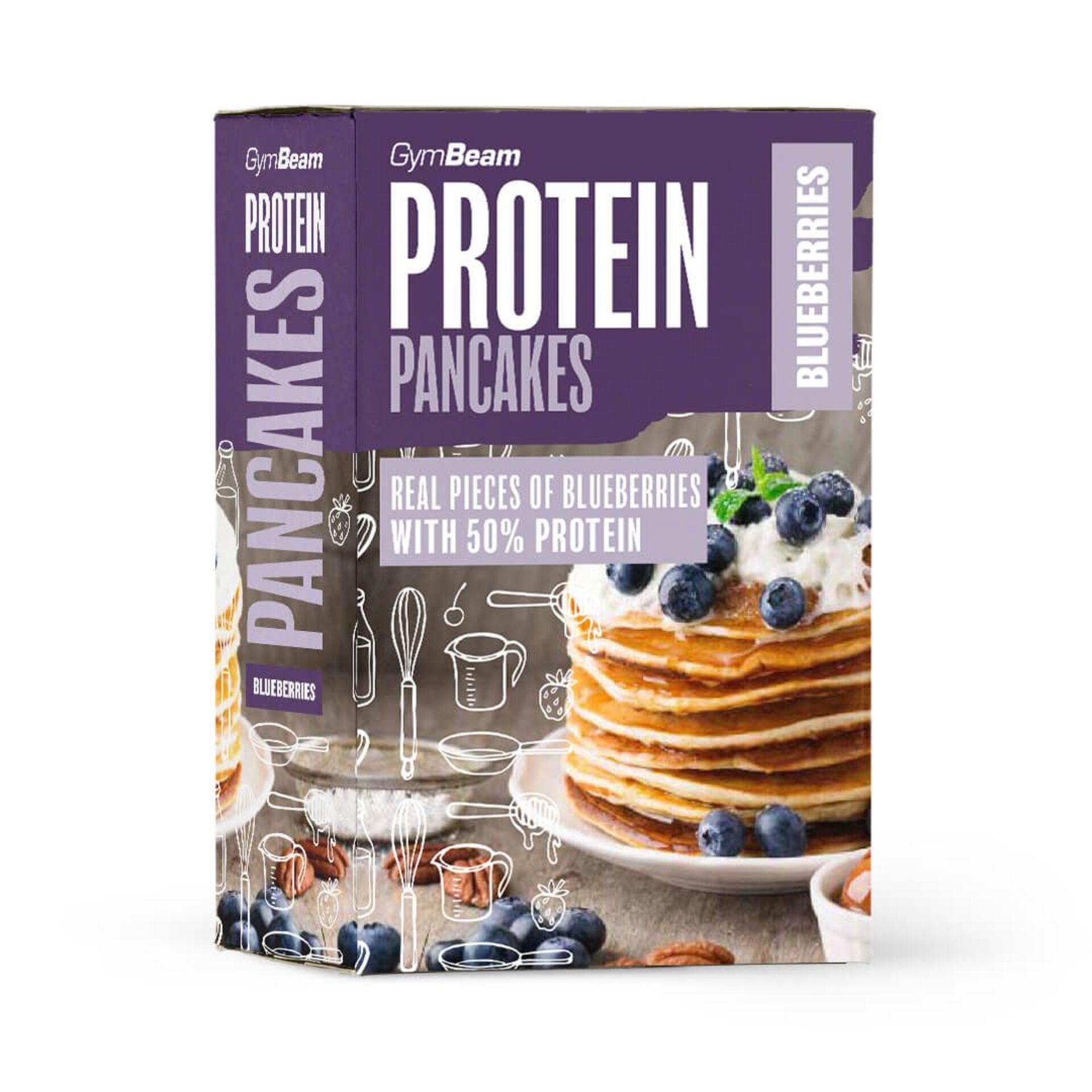 Levně GymBeam Protein na palačinky Pancake Mix 500 g - borůvka