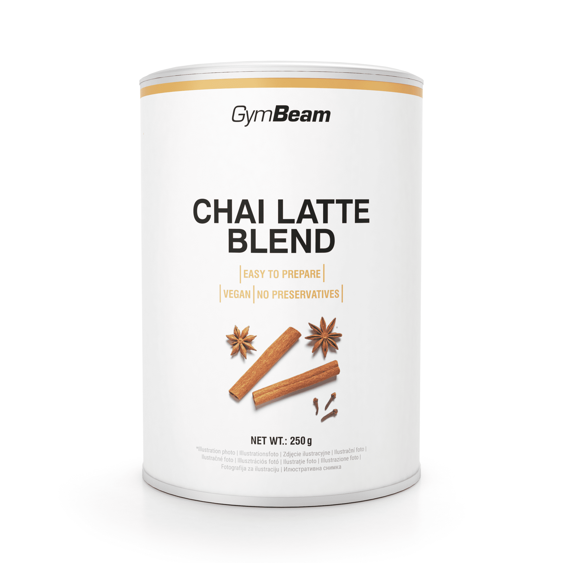 GymBeam Nápoj Chai Latte Blend 250 g