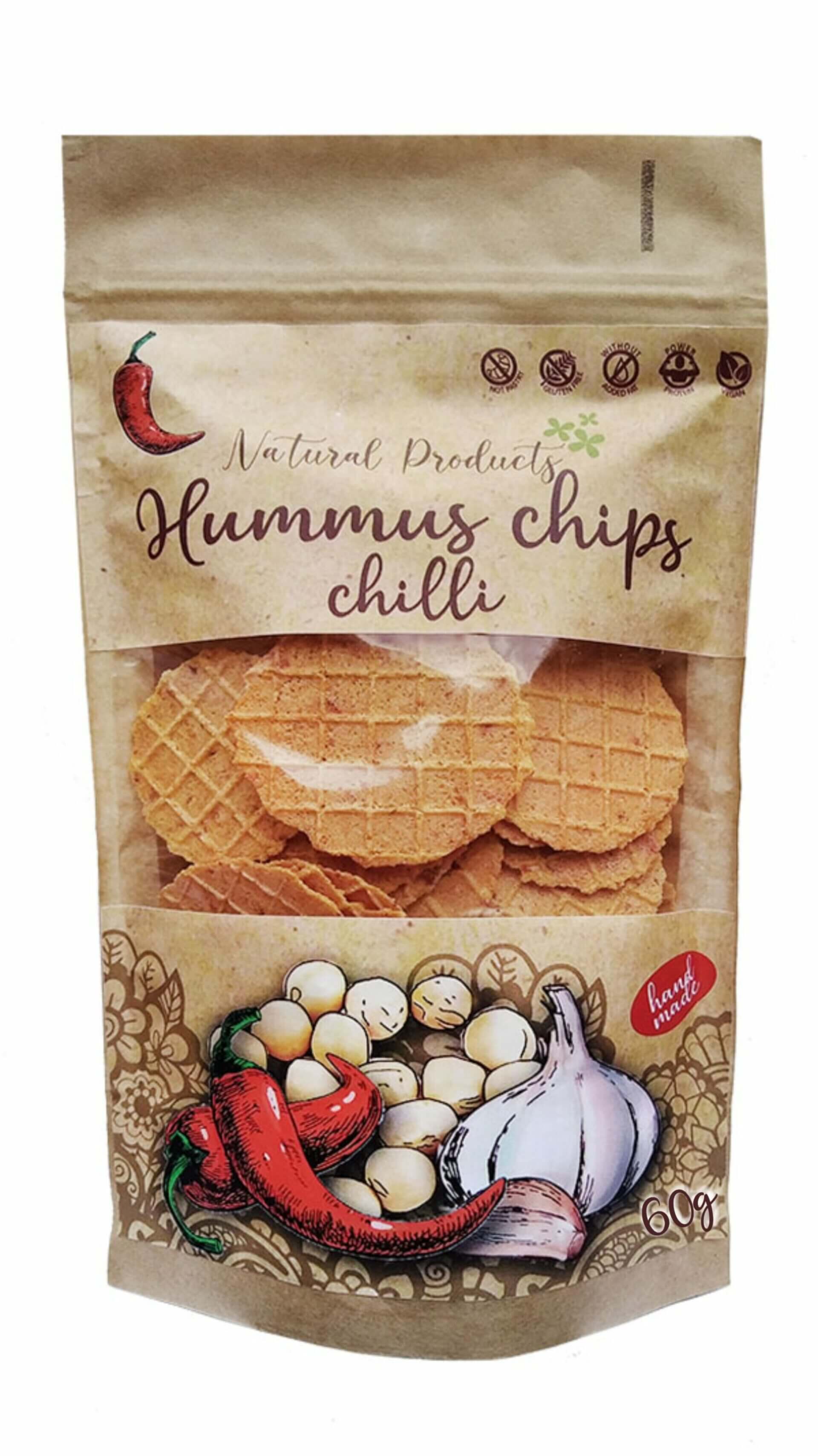 Levně Natural Products Hummus chips chilli 100 g
