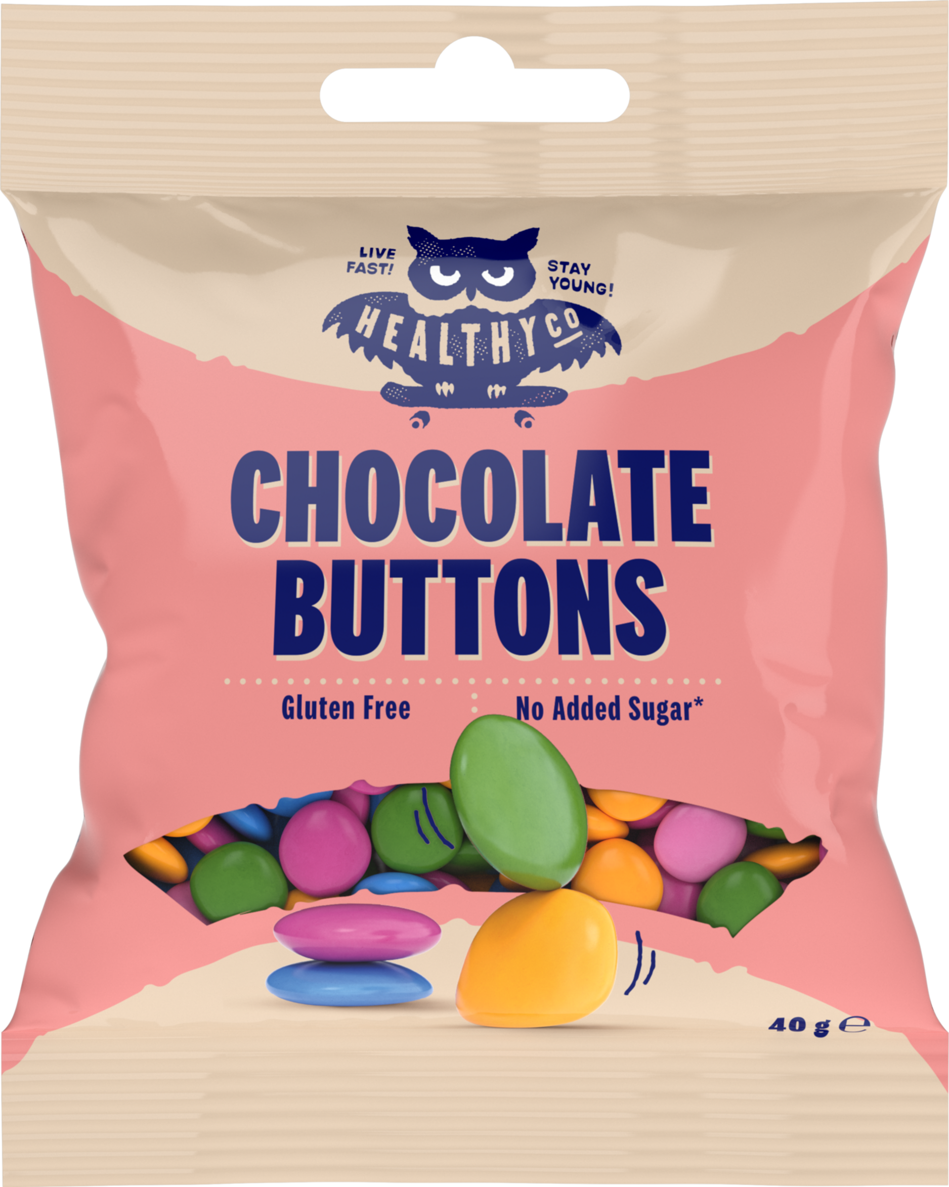 Levně HealthyCo Chocolate buttons 40 g