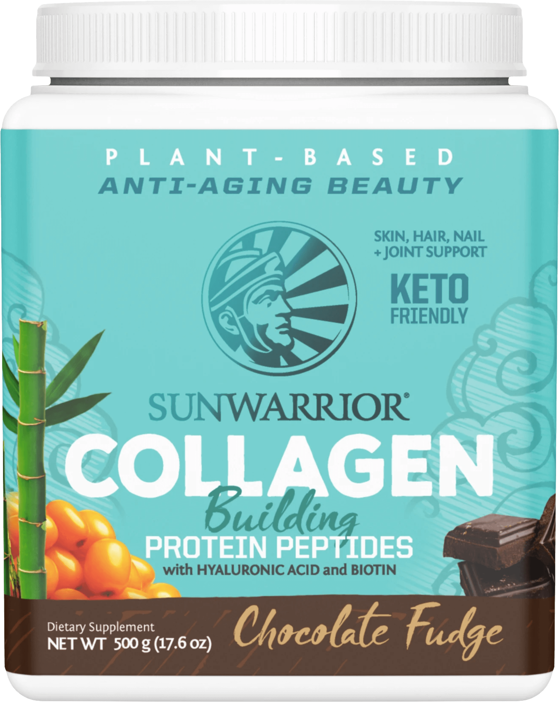 Sunwarrior Collagen 500 g - čokoládový fondán Obrázek