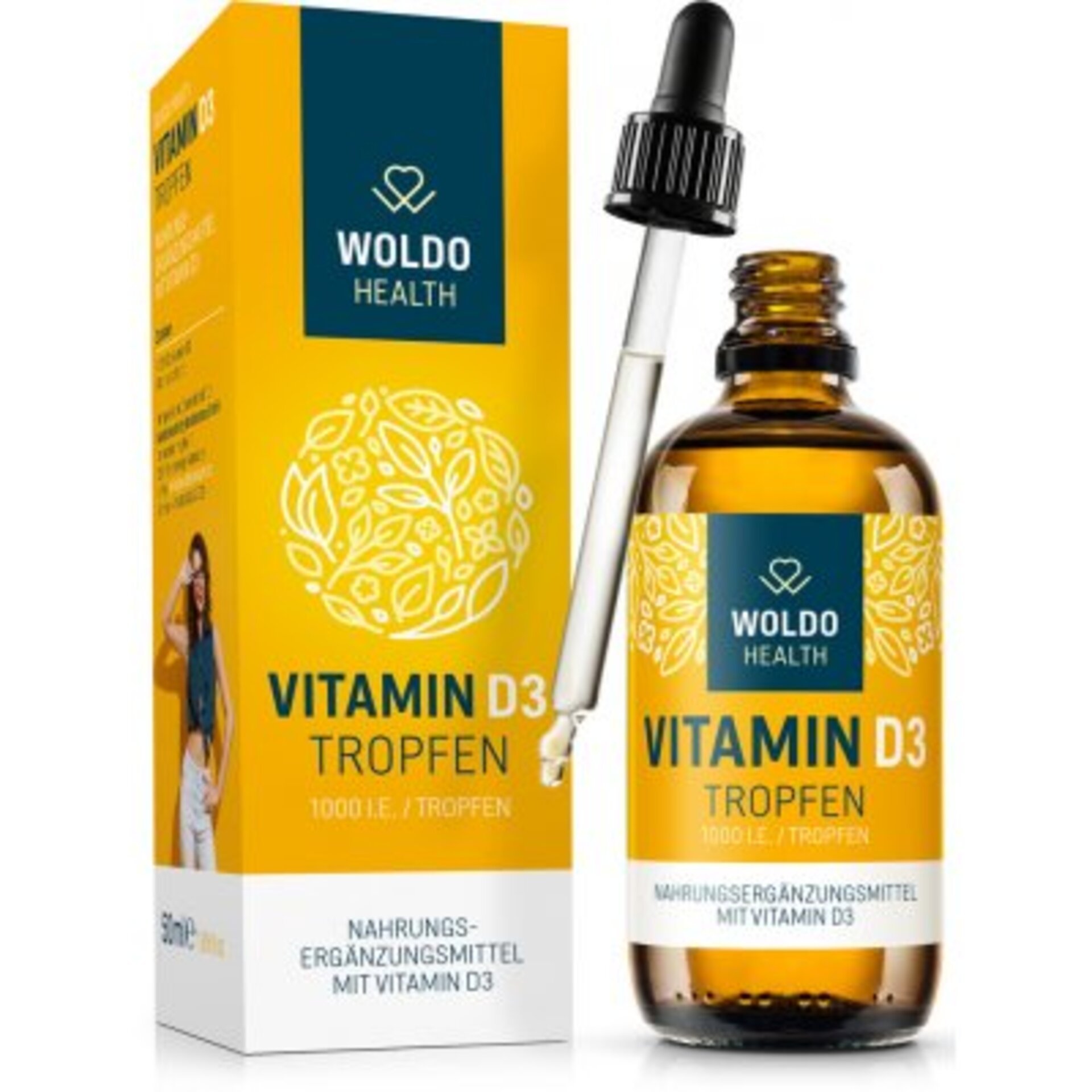 Levně WoldoHealth Vitamín D3 kapky 50 ml