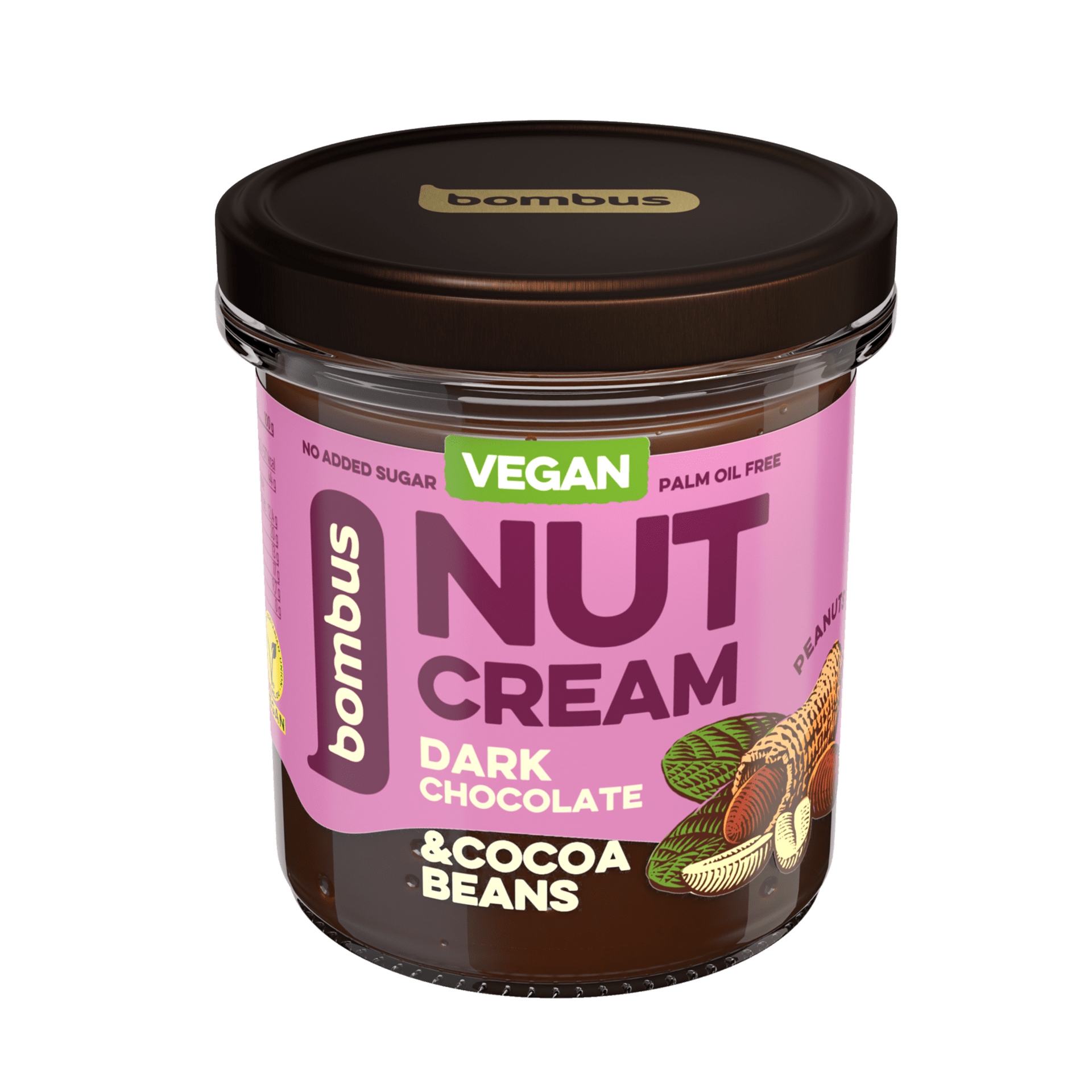 Levně Bombus Nuts Energy Dark Chocolate & Cocoa Beans 300 g