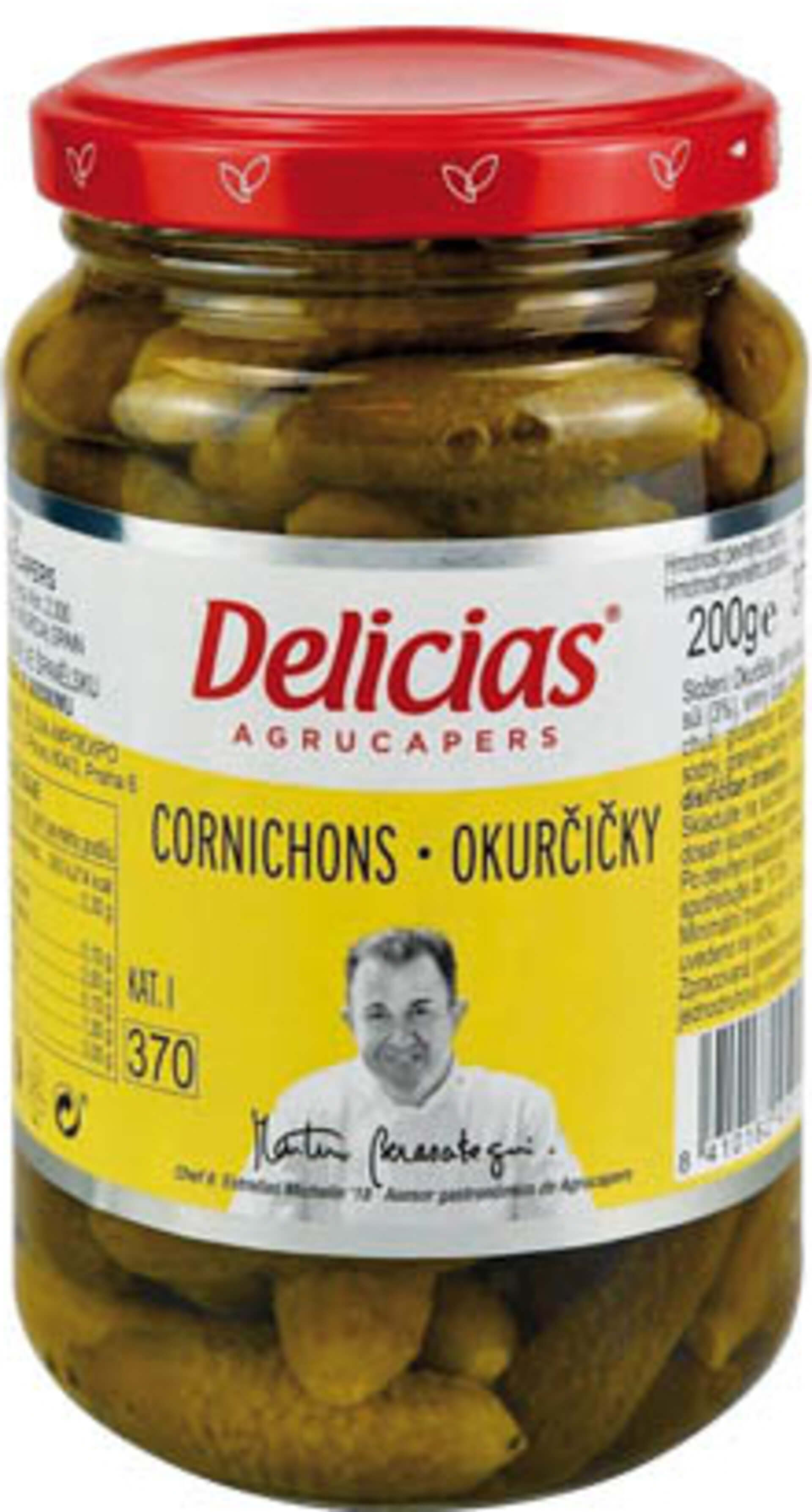 Levně Delicias Cornichons okurčičky mini 370 ml