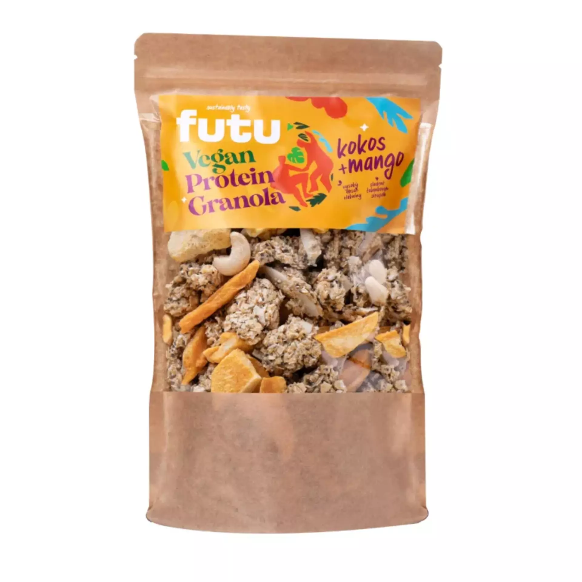 Levně Futu Proteinová granola s kokosem a mangem vegan 350 g