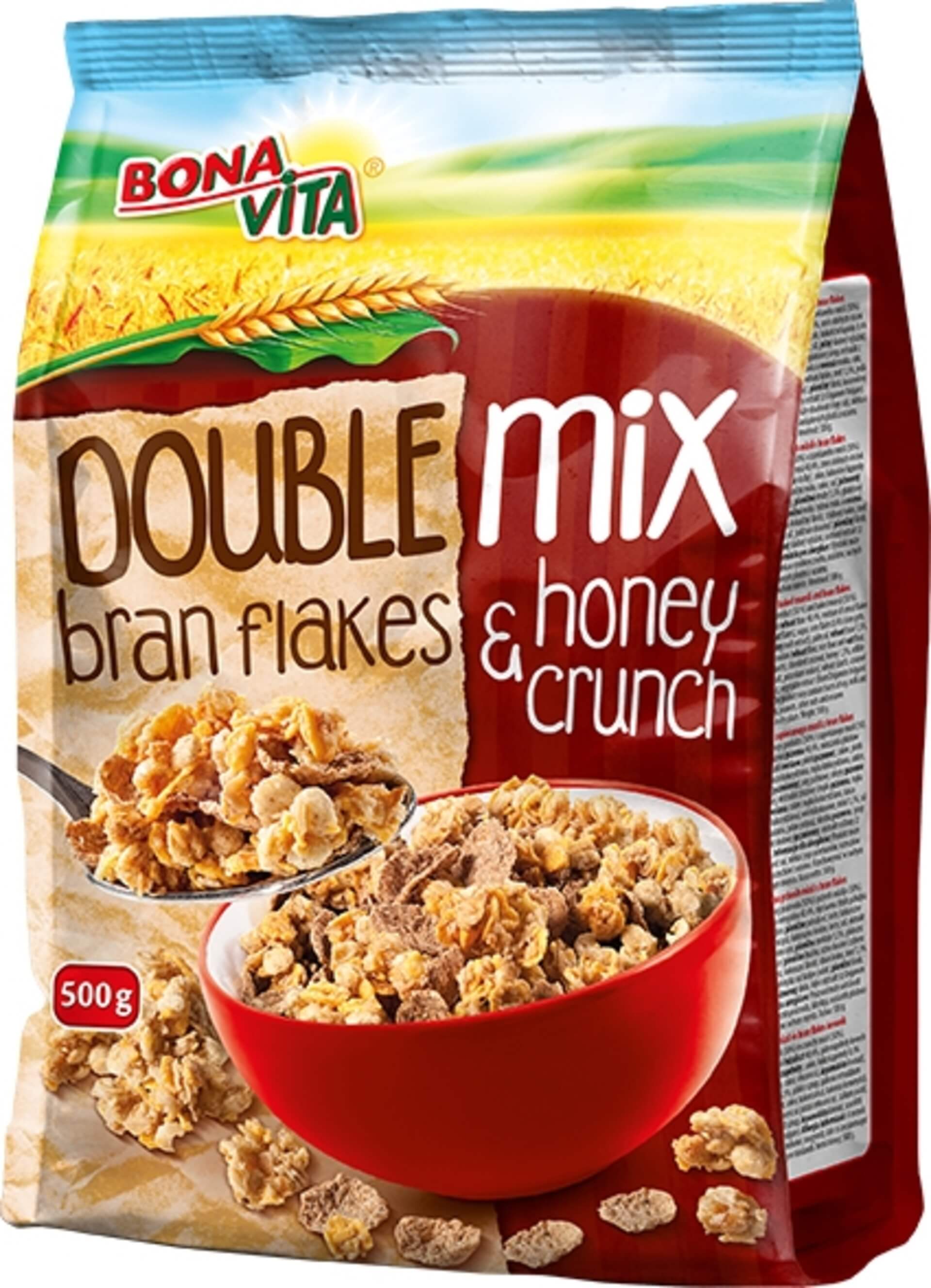 Bonavita Double mix cereální lupínky BF a Honey crunch 500 g