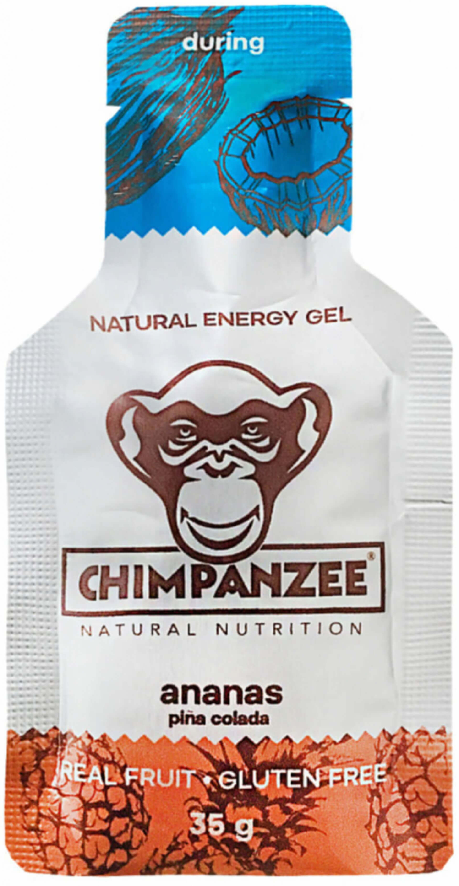Levně Chimpanzee Energy gel ananas a piňa colada 35 g