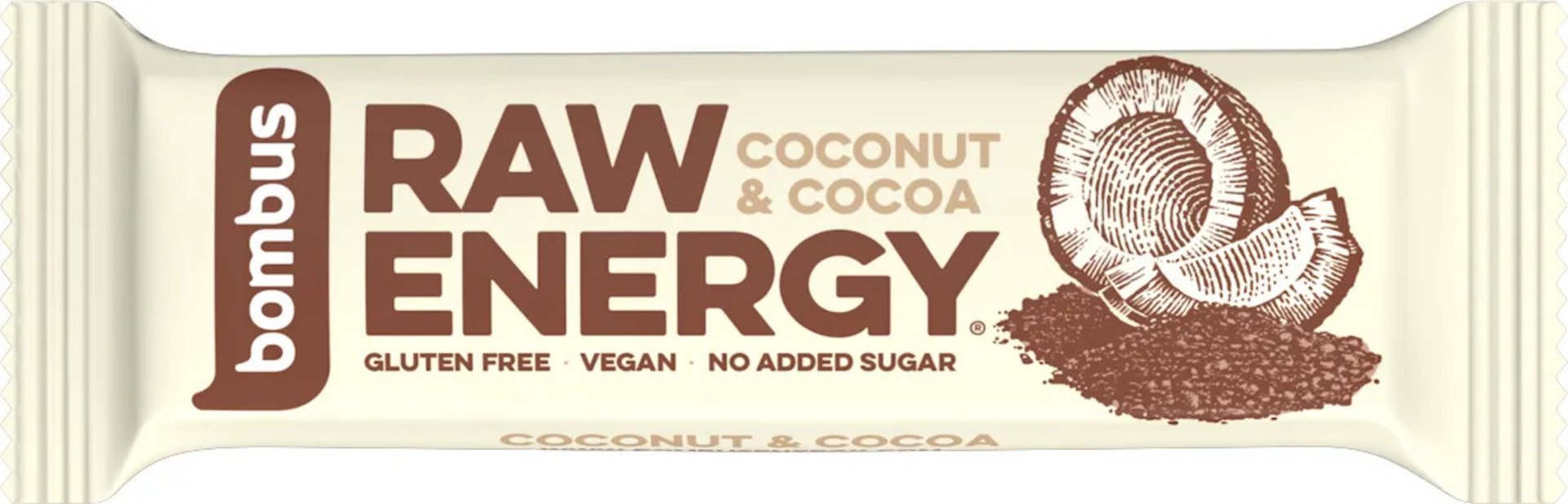 Levně Bombus Raw ENERGY Kokos a kakao 50 g
