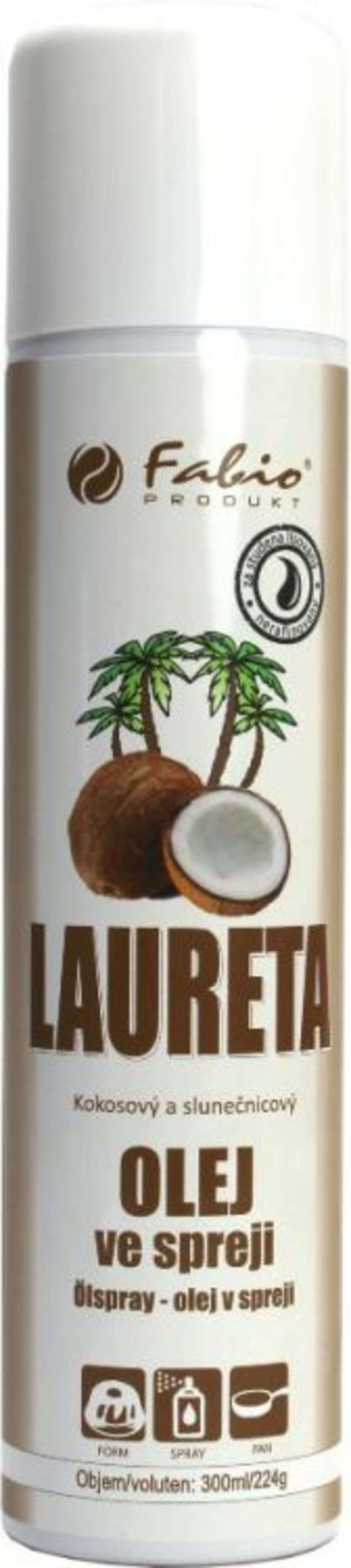 Levně Fabio Laureta kokosový olej ve spreji 300 ml