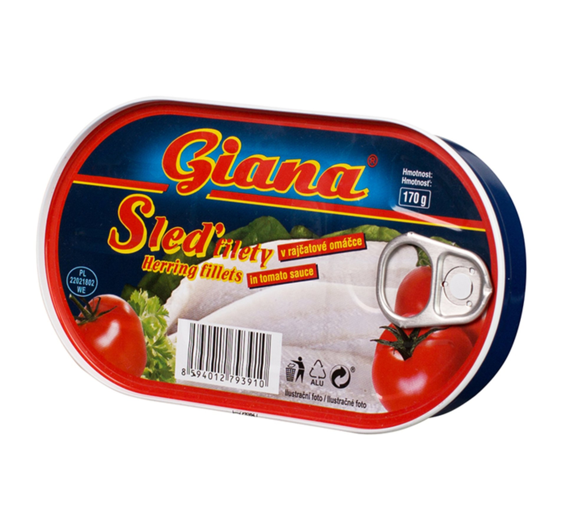 Levně Giana Sleď filety v rajčatové omáčce 170 g