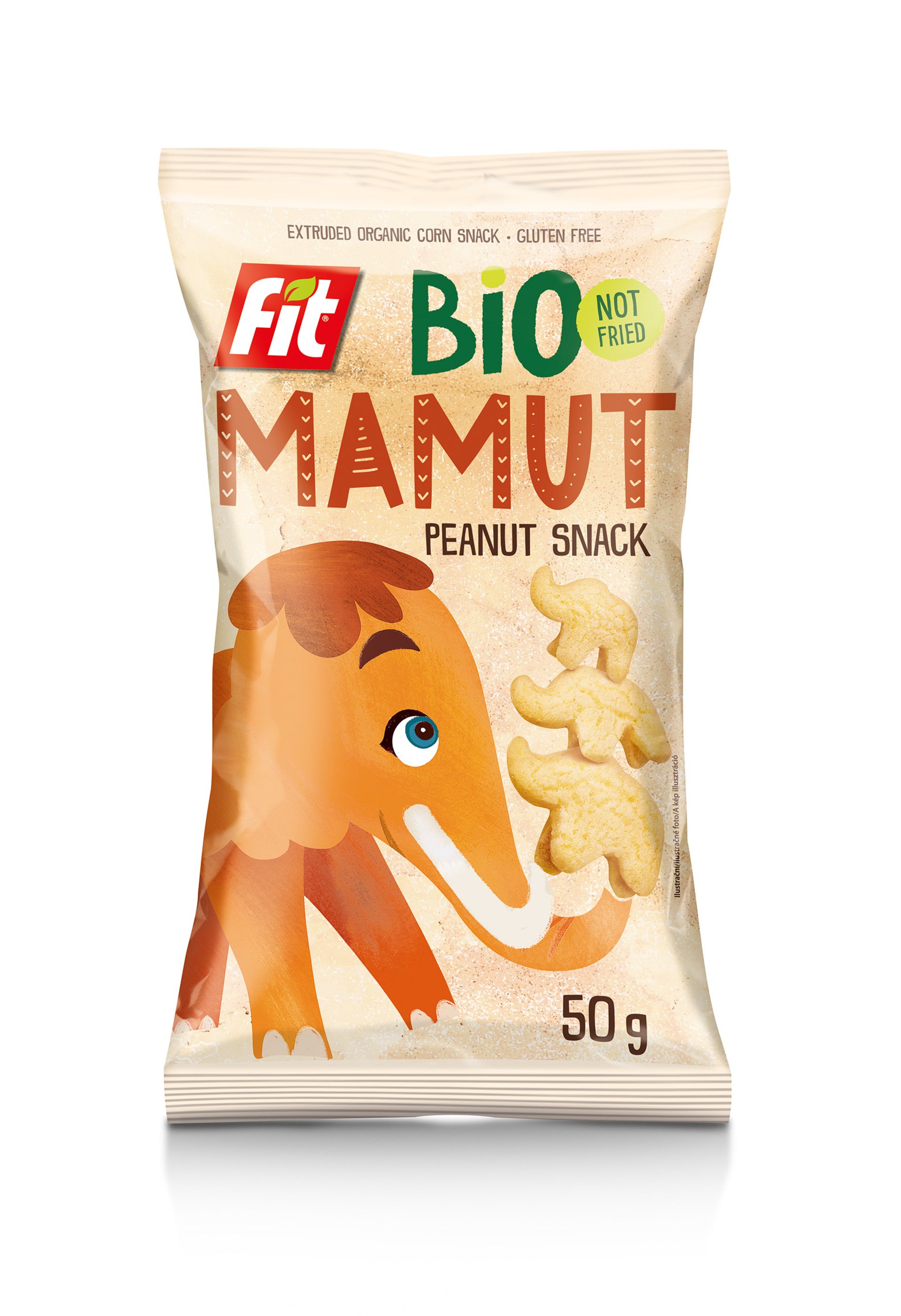Levně FIT Snack BIO MAMUT arašídový 50 g