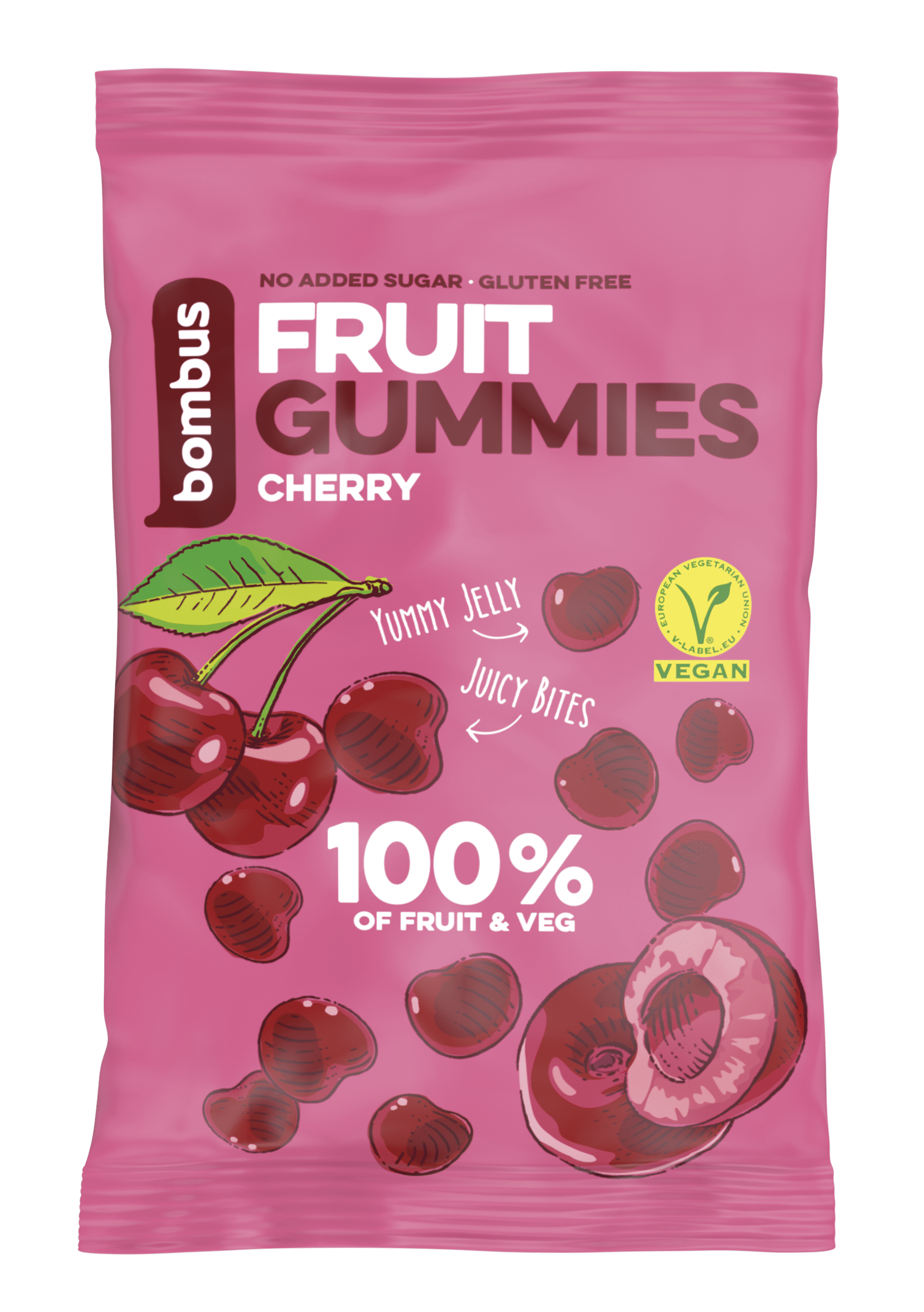 Levně Bombus Fruit energy gummies višeň 35 g
