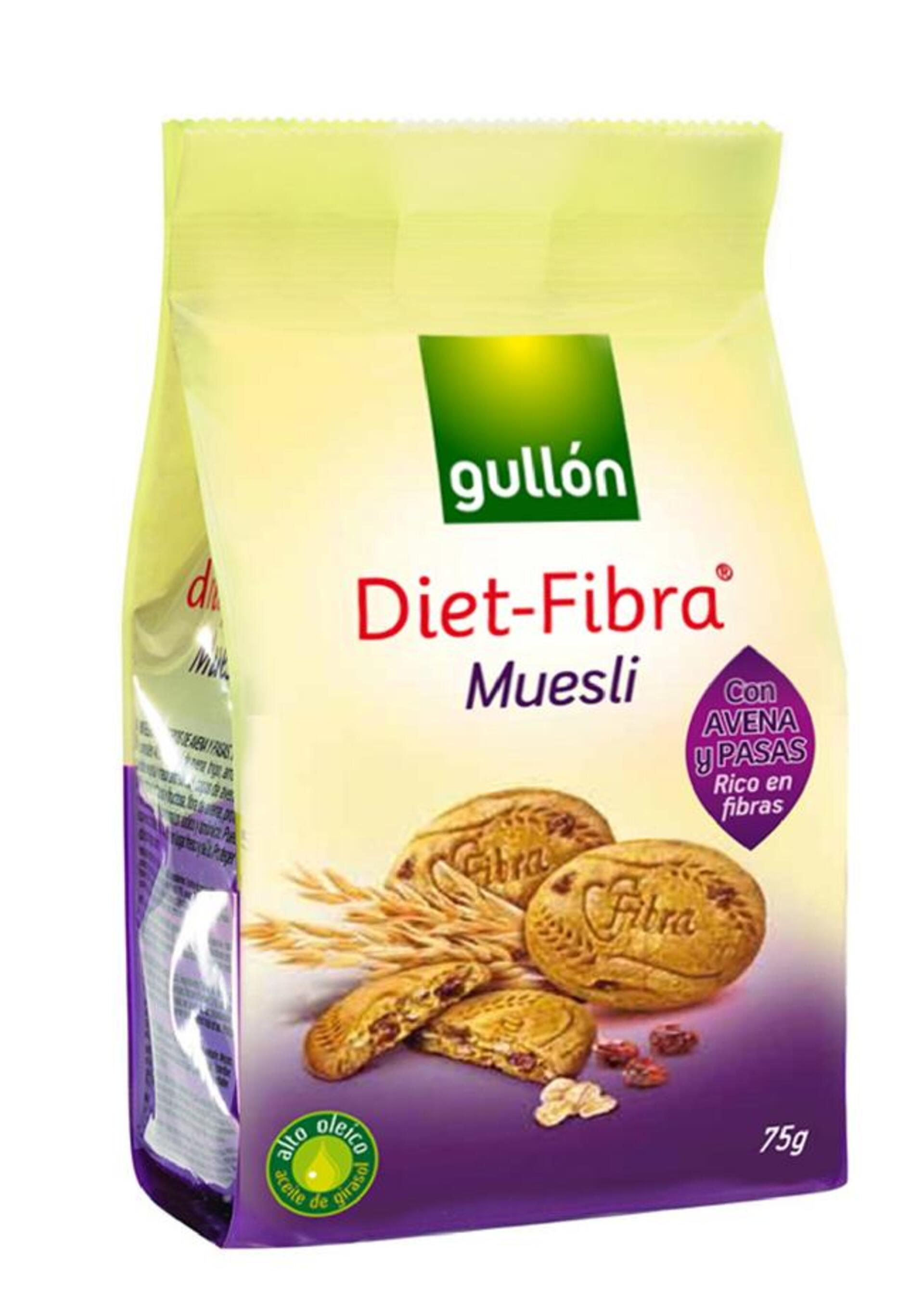 Levně Gullón Diet Fibra Muesli Cookies 75 g