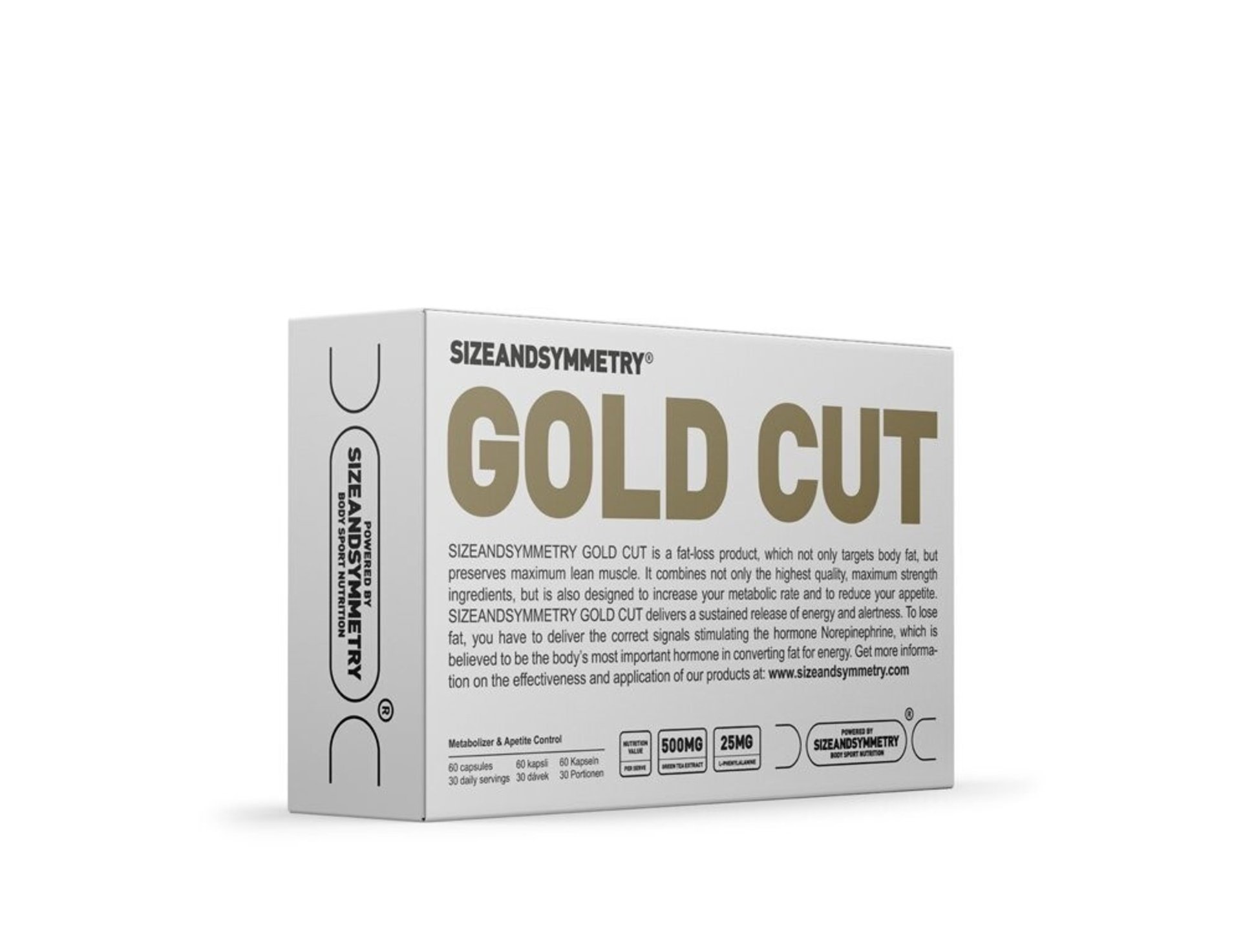 SizeAndSymmetry GOLD CUT 60 kapslí