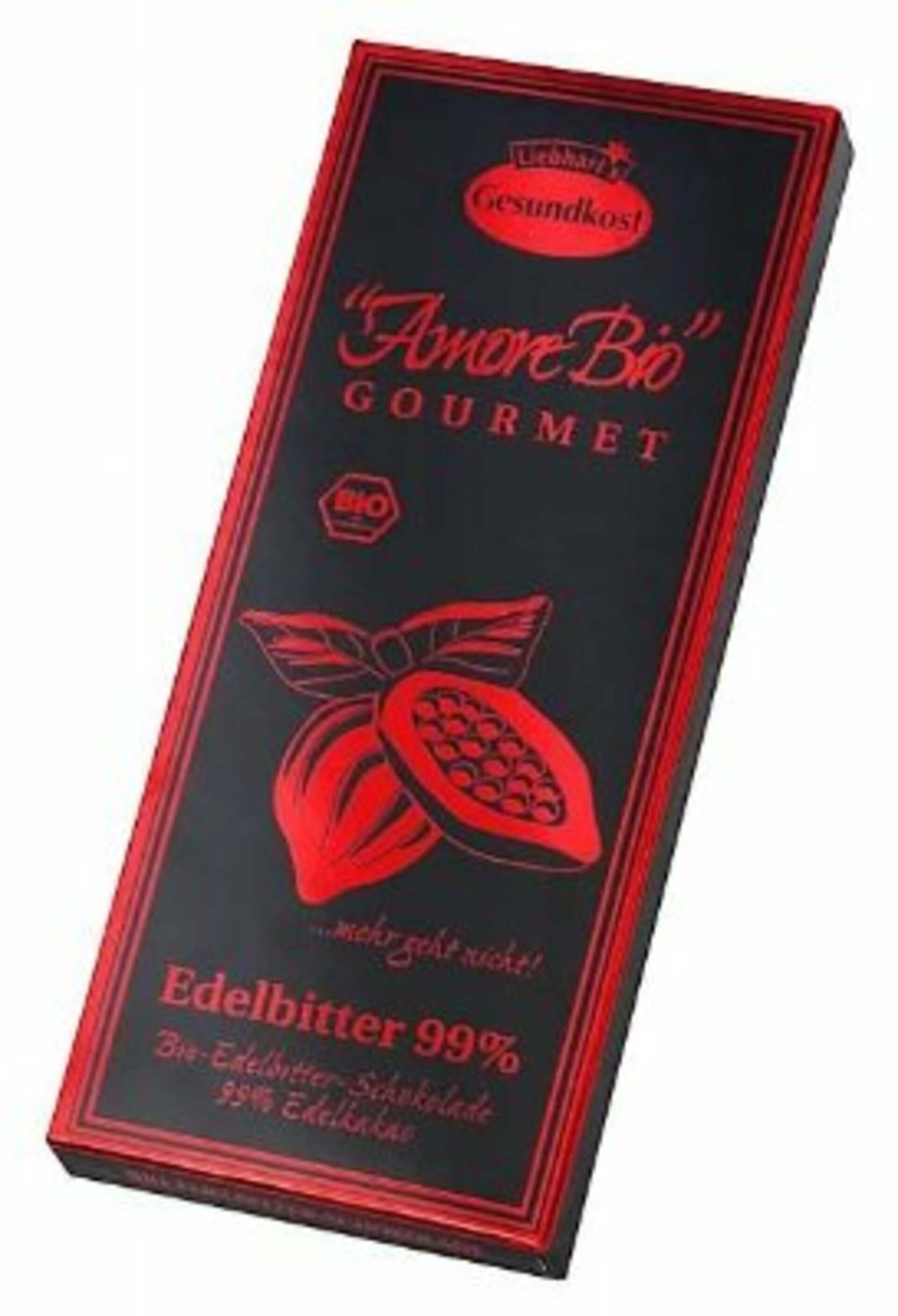 Levně Liebharts Hořká čokoláda s 99% kakaa BIO 80 g