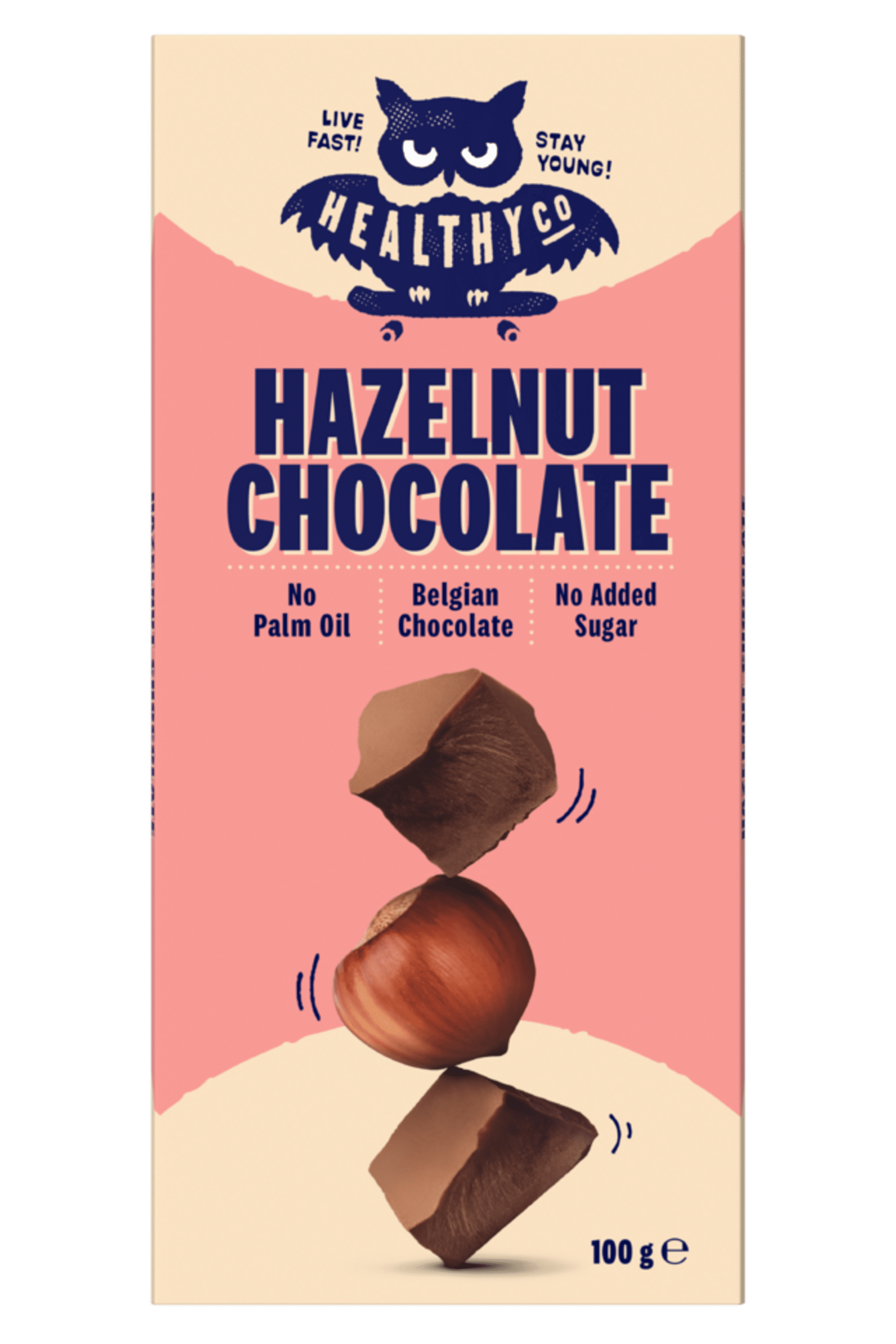 Levně Healthyco Oříšková čokoláda bez cukru 100 g