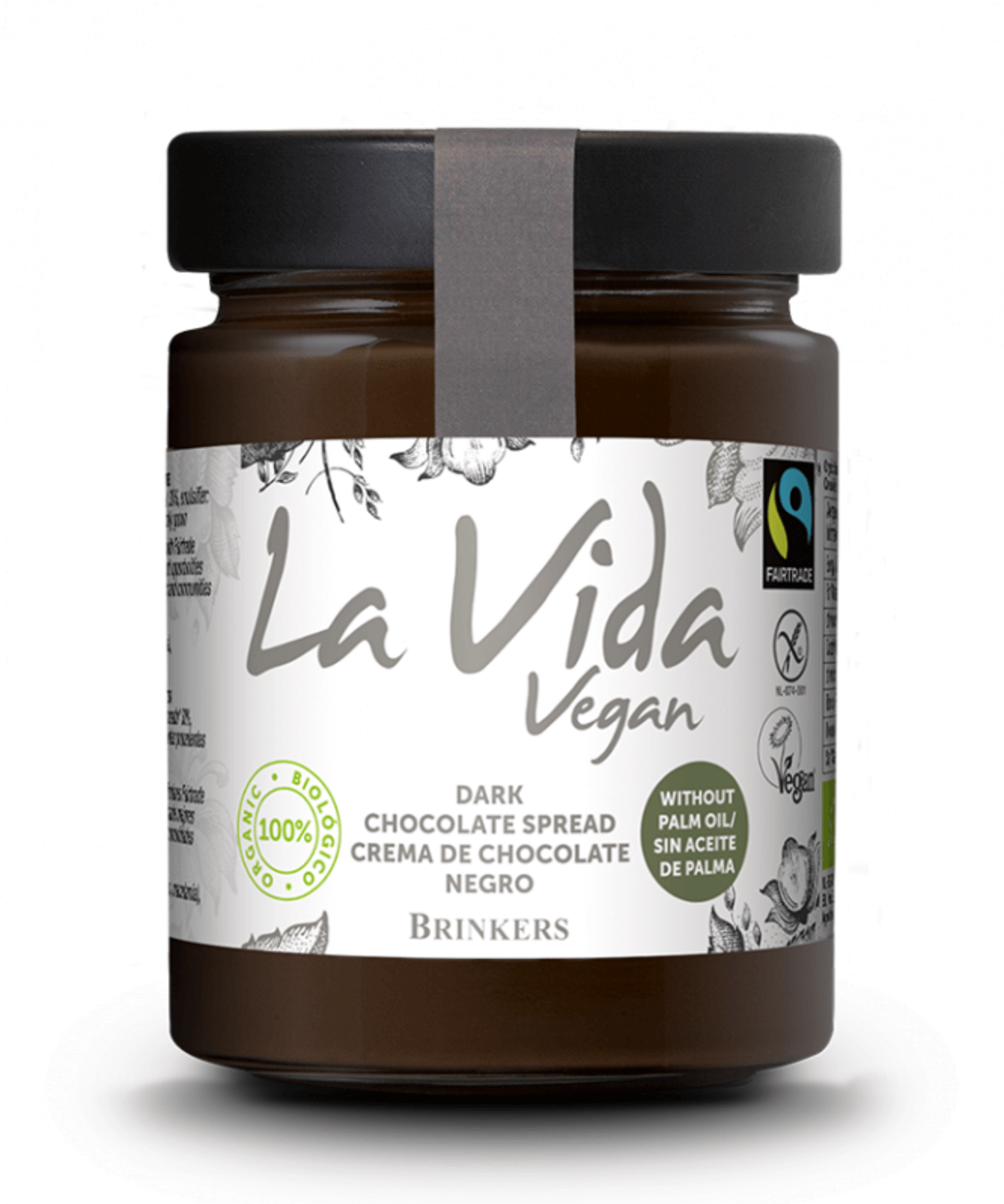 Levně La Vida Vegan Čokoládová pomazánka hořká BIO 270 g