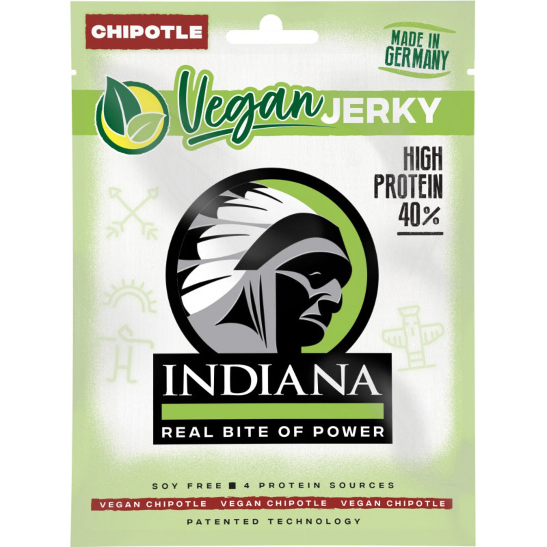 Levně Indiana Jerky Vegan Chipotle 25 g