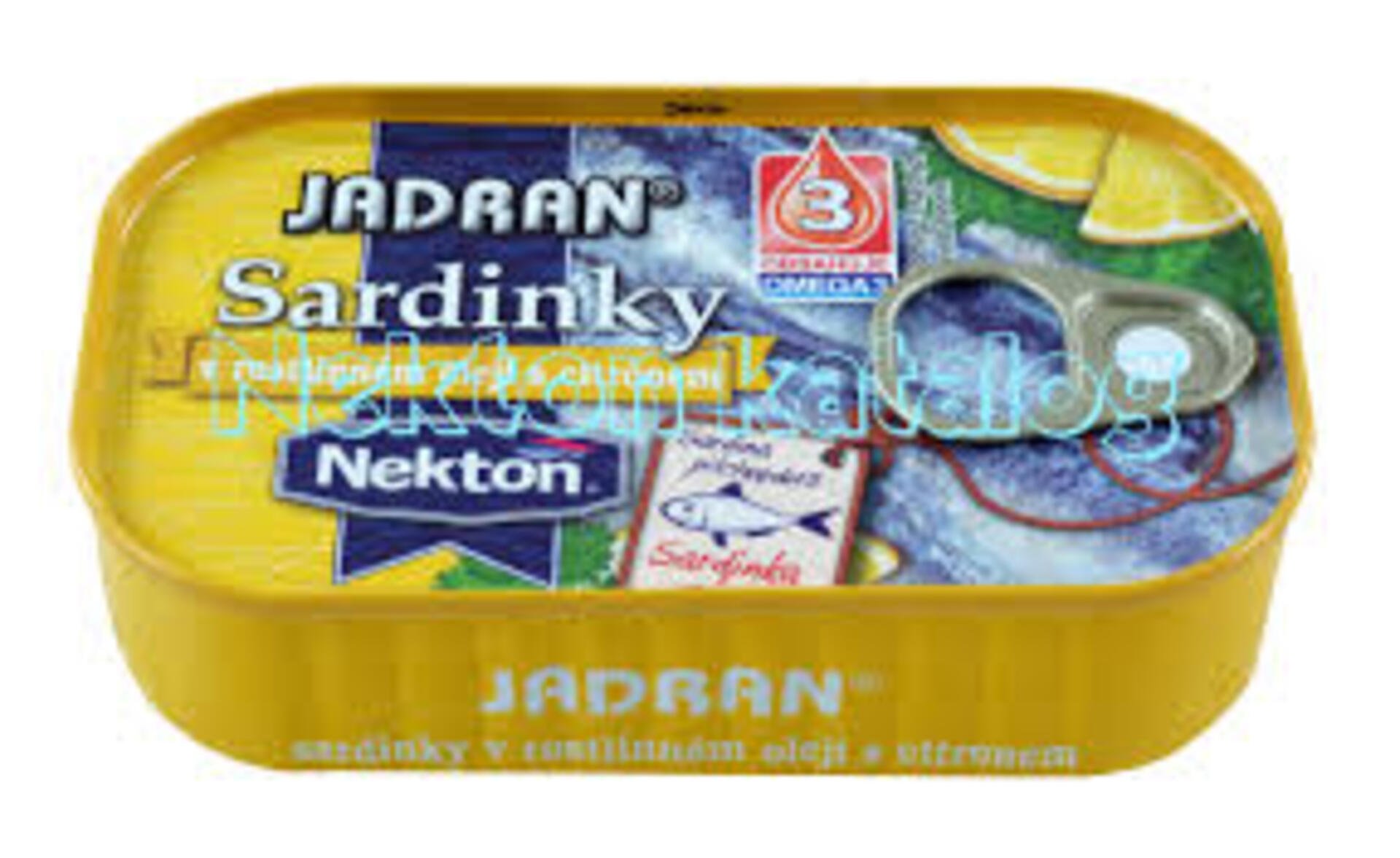 Levně Jadran Sardinky v rostlinném oleji s citrónem 125 g
