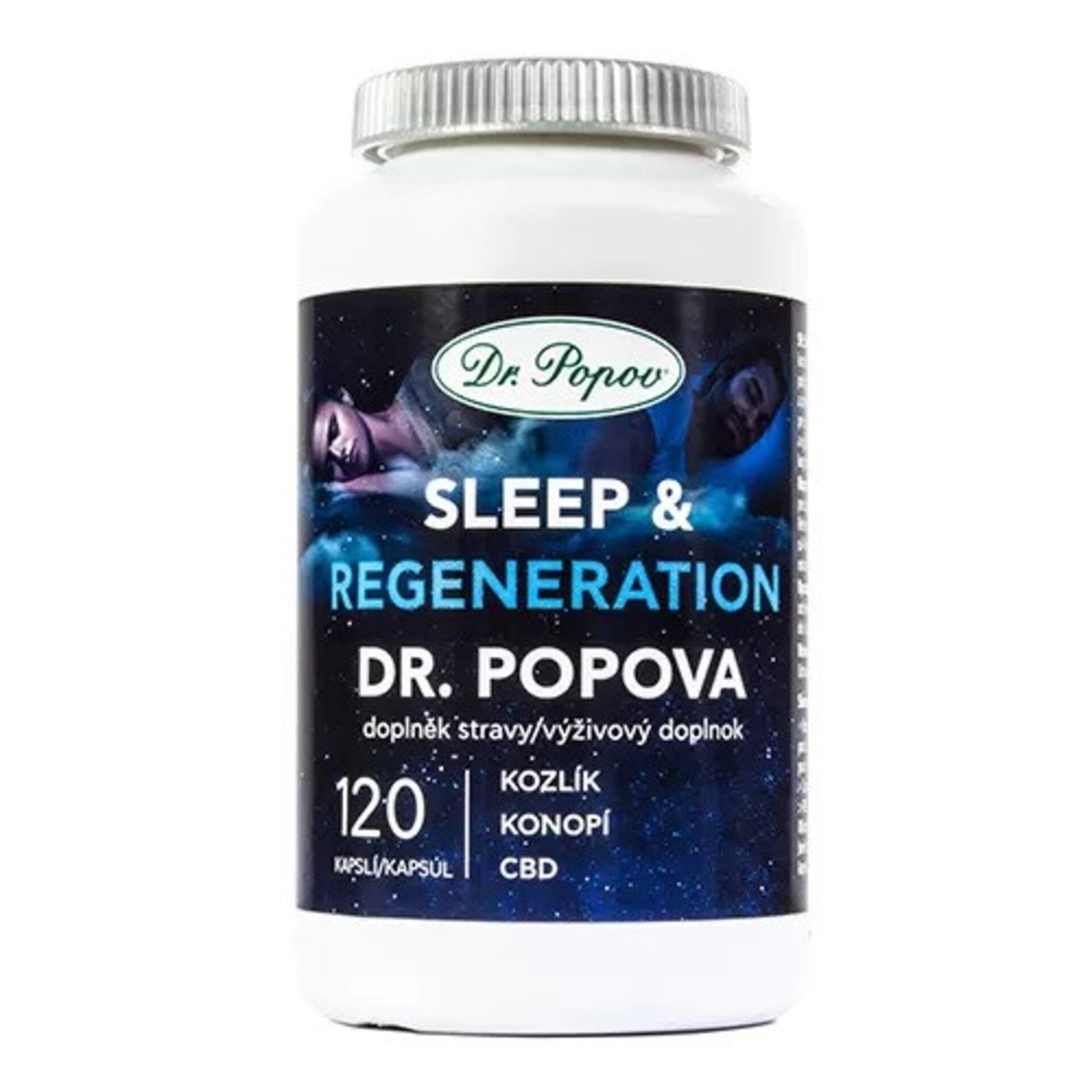 Levně Dr. Popov Bylinné kapsle Sleep and Regeneration 120 tablet