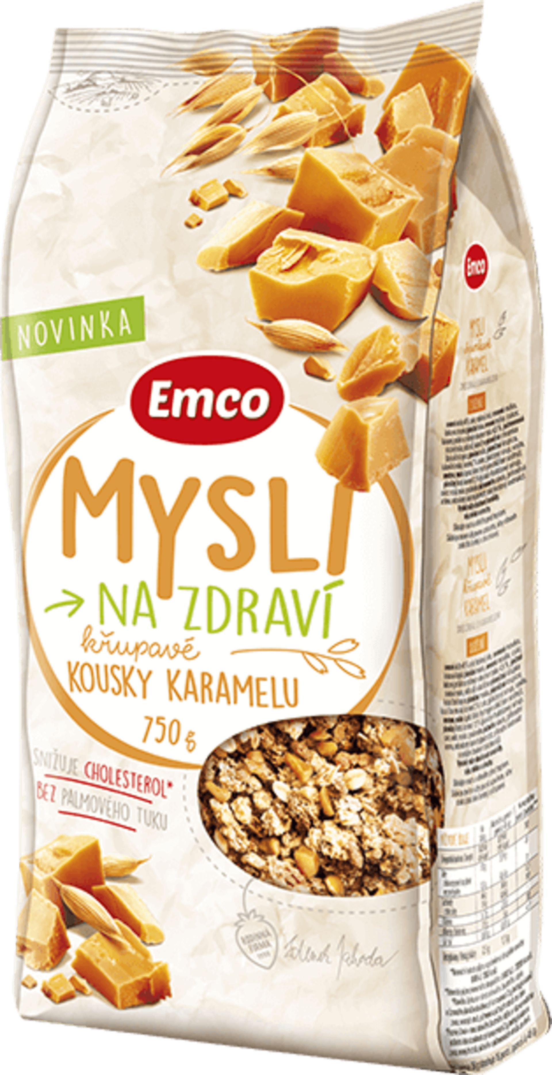 Levně Emco Mysli křupavé - Kousky karamelu 750 g