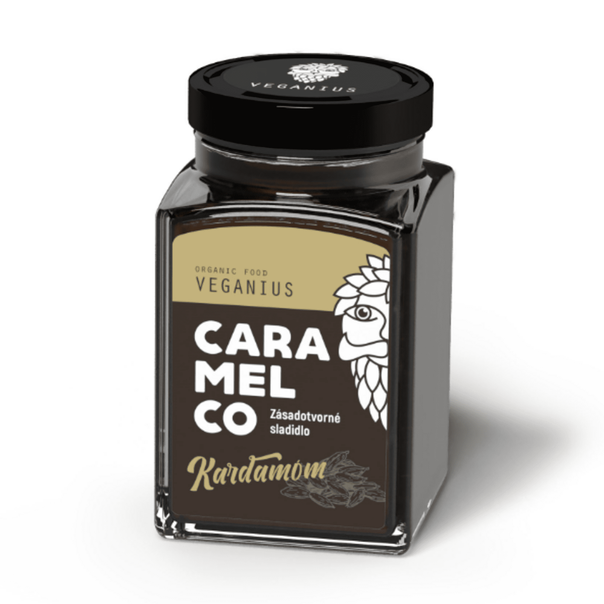Levně Veganius Caramelco kardamom sklo 250 ml