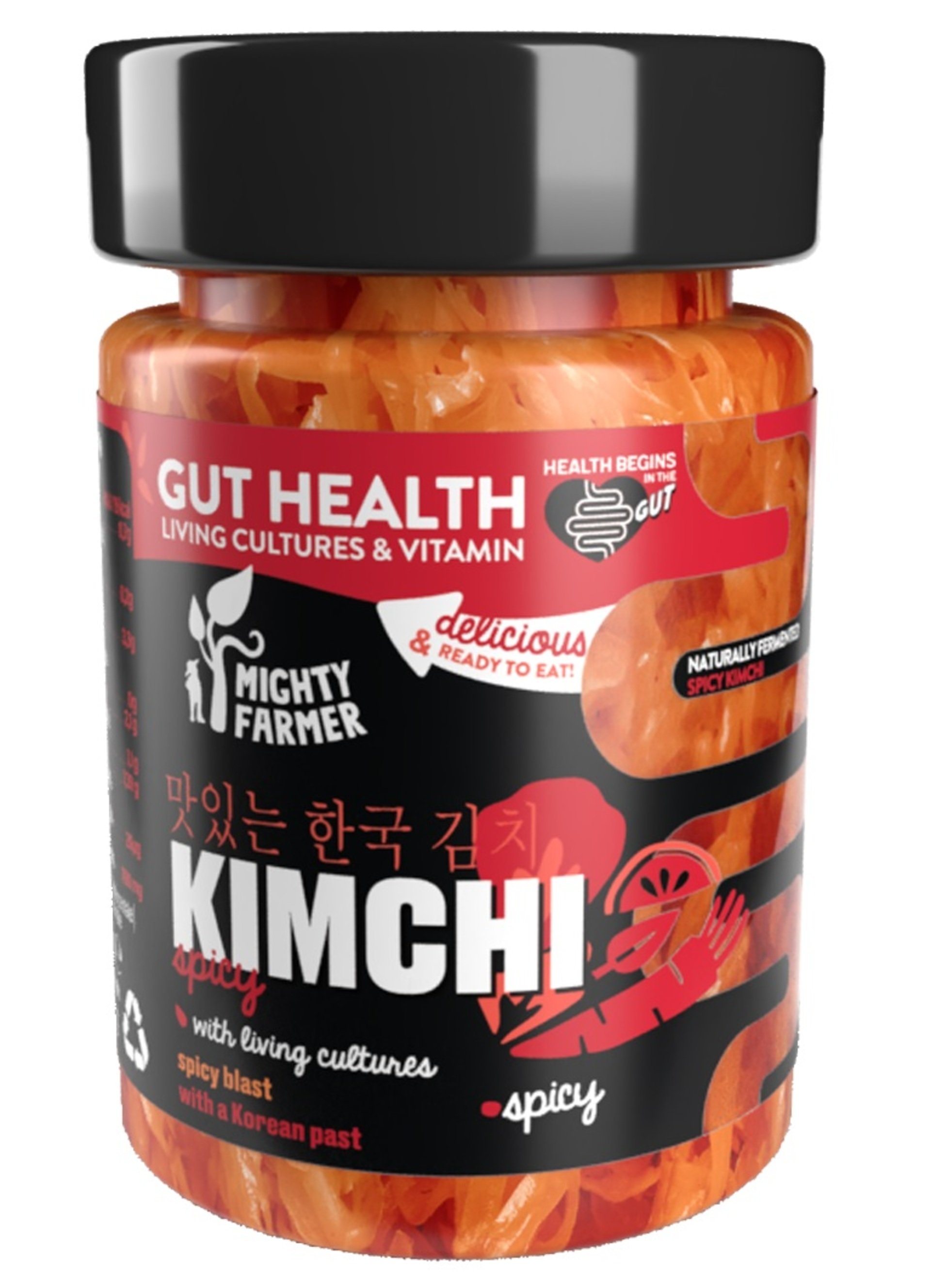 Levně Mighty Farmer Kimchi kořeněné sklo 320 g