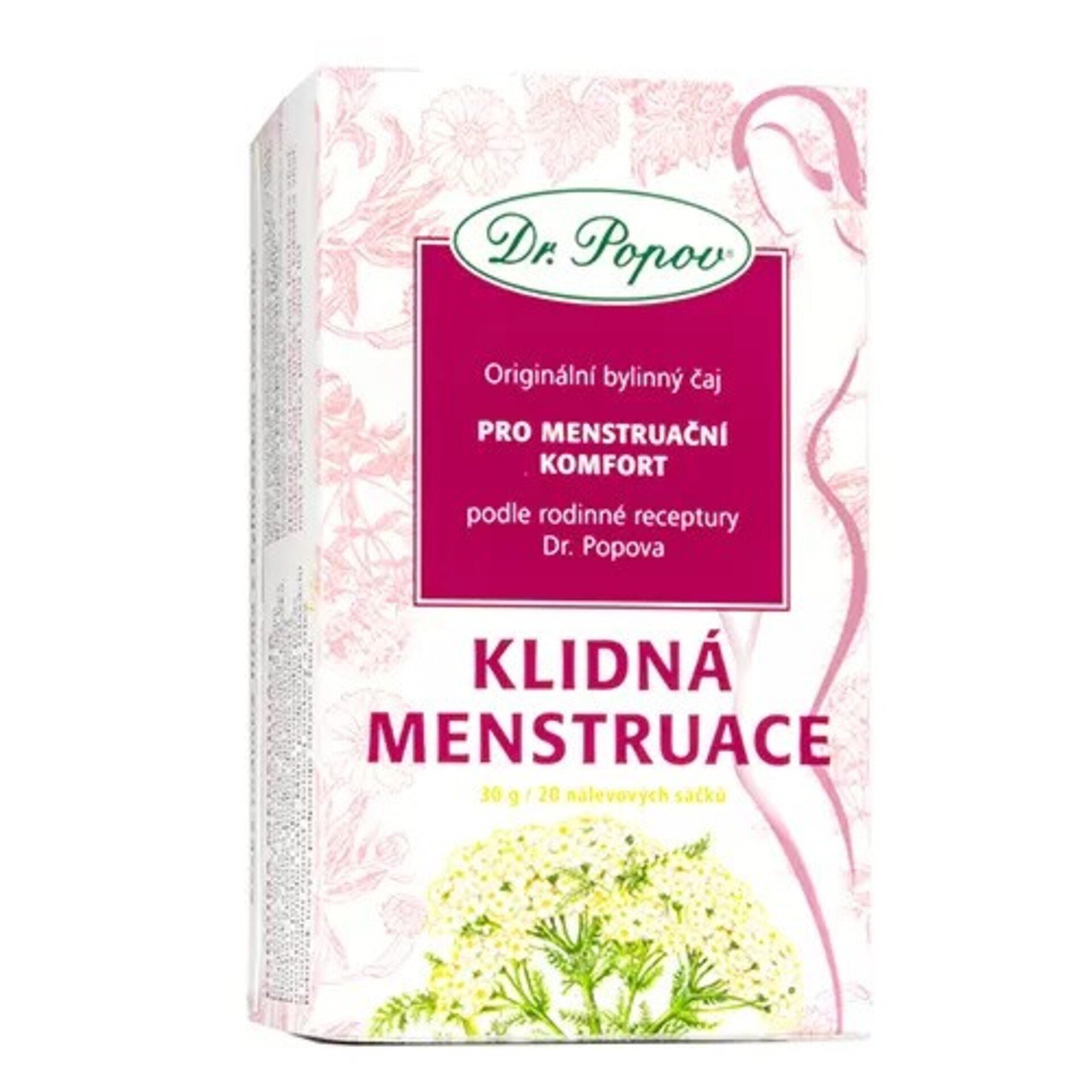 Dr. Popov Klidná menstruace - porcovaný čaj 20 sáčků