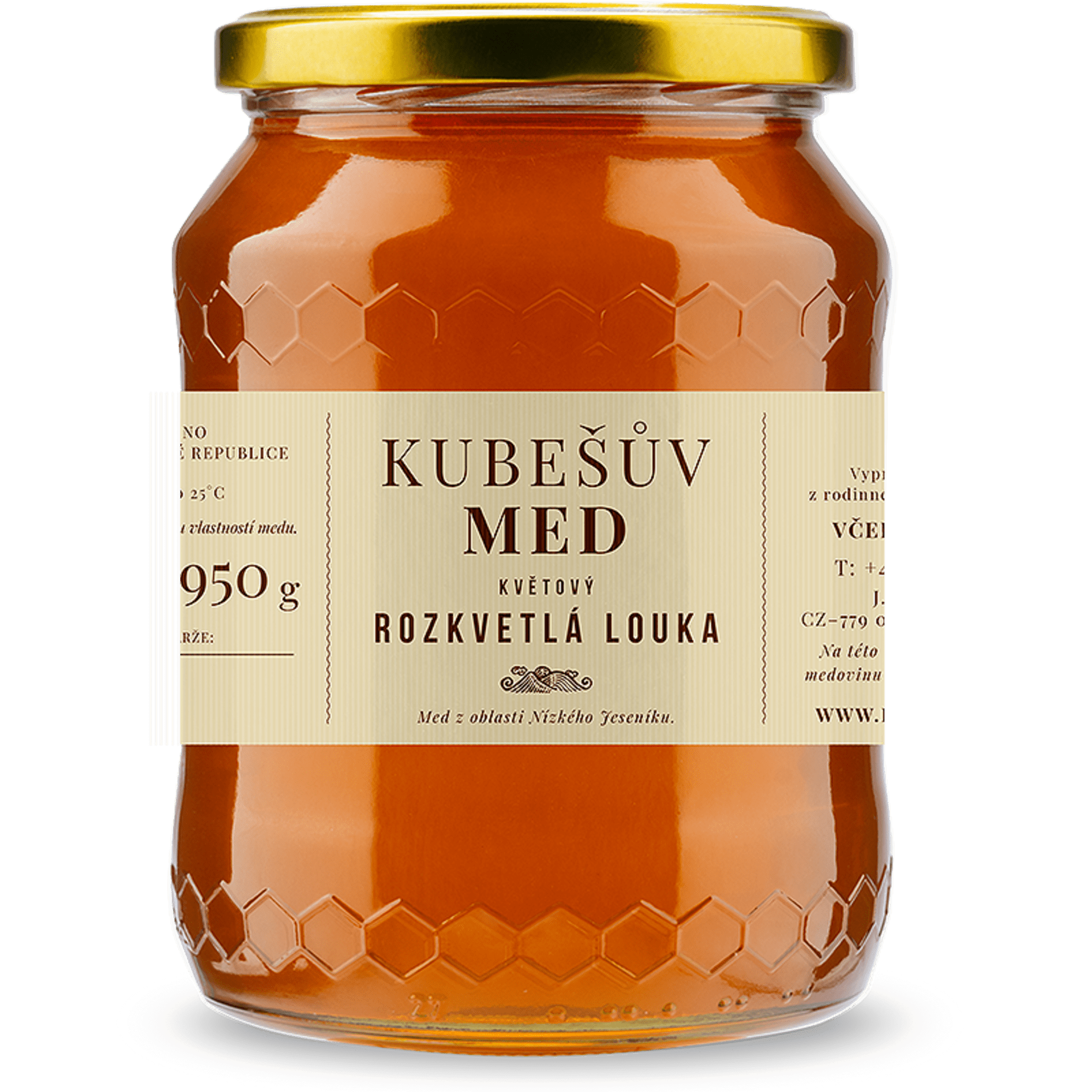 Levně Kubešův med Med květový rozkvetlá louka 750 g