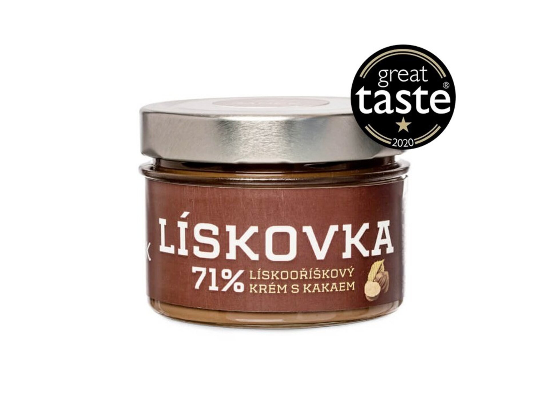 Levně Čokoládovna Janek Lískovka, 71% lískooříškový krém s kakaem 250 g