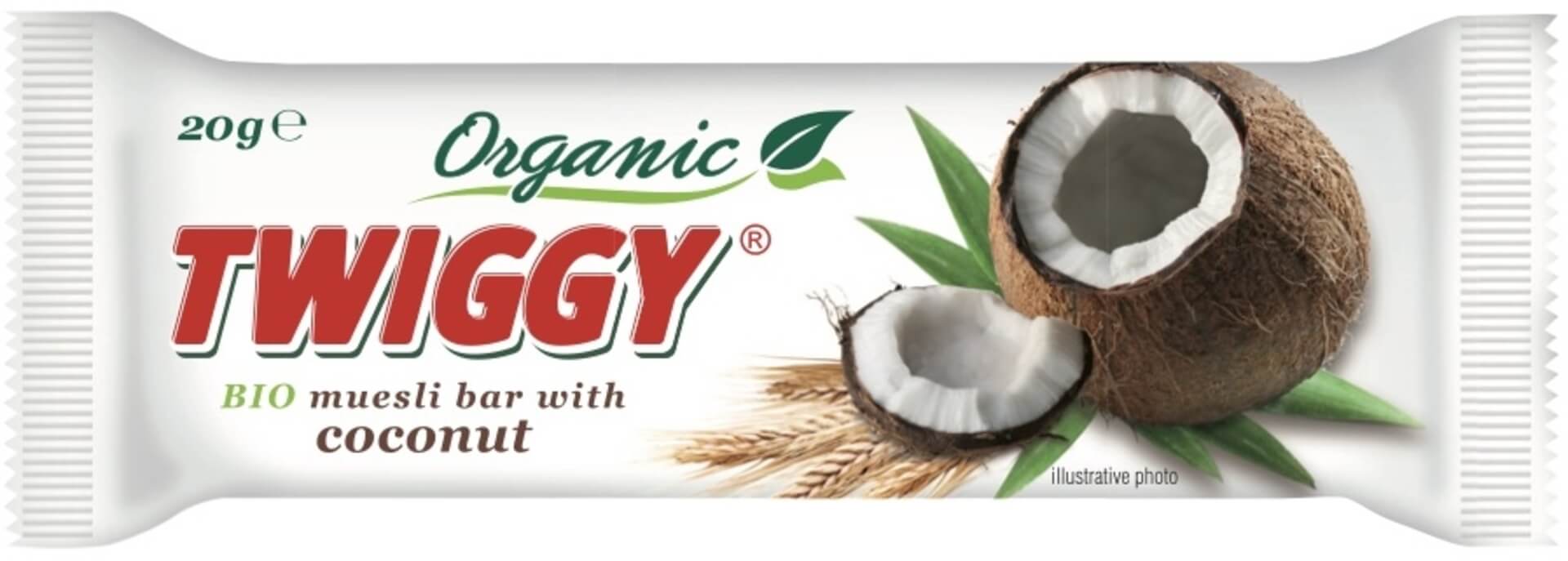 Levně Twiggy Müsli organic s kokosem 20 g BIO